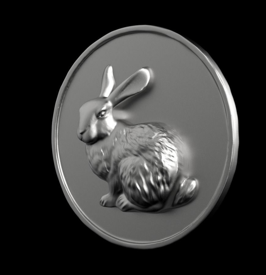 Chinese Zodiac Rabbit 003 3D print model_7