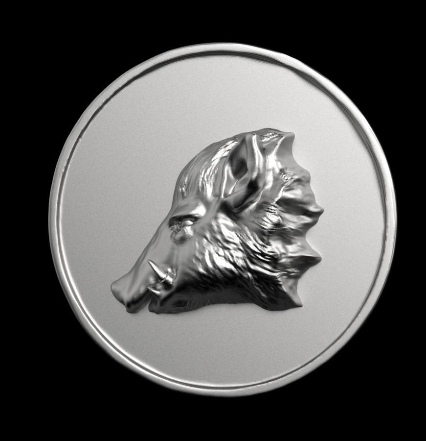 Chinese Zodiac Pig  003 3D print model_3