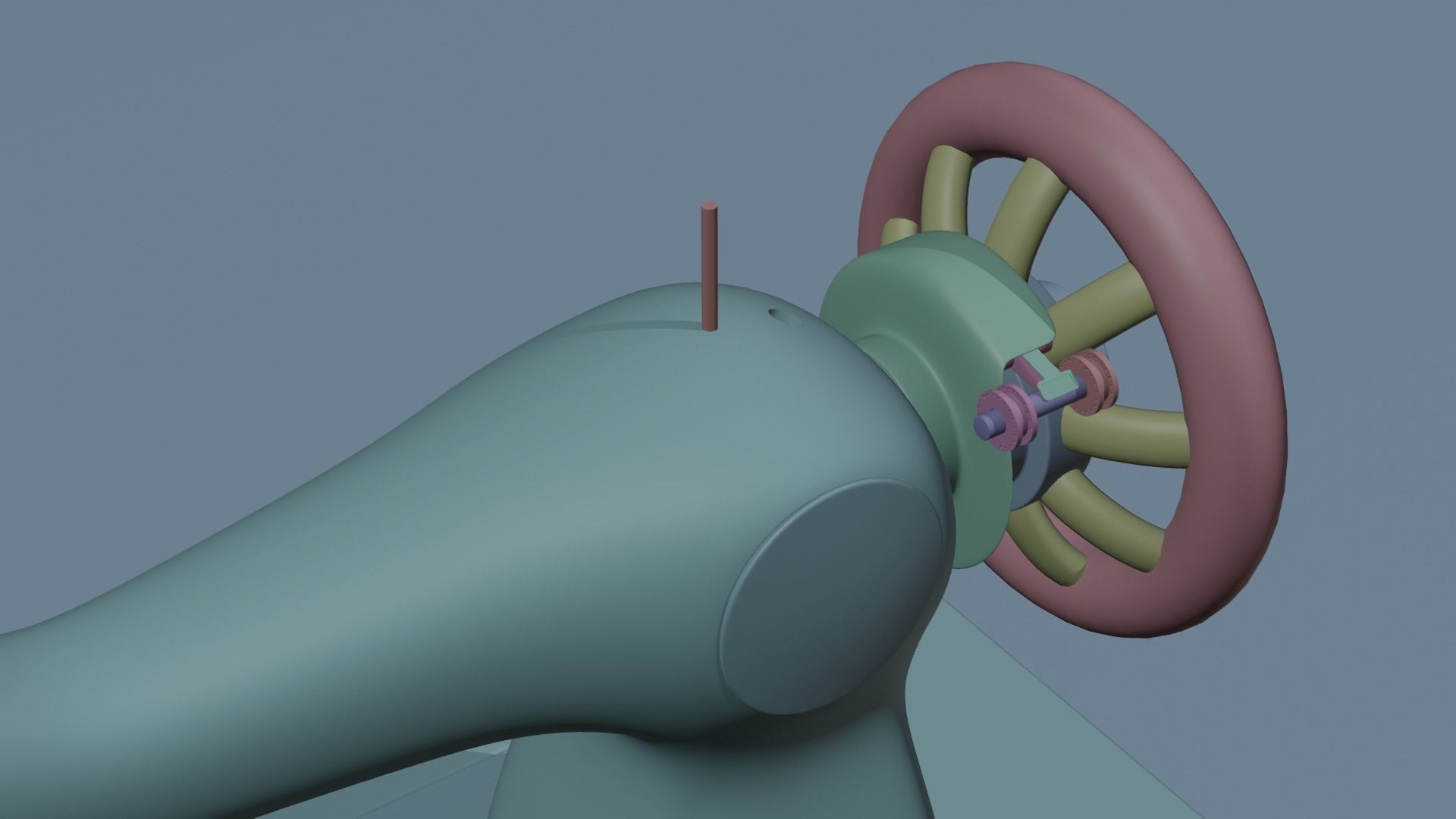 Singer Old Sewing Machine 3D model and PBR Texture 3D model_10