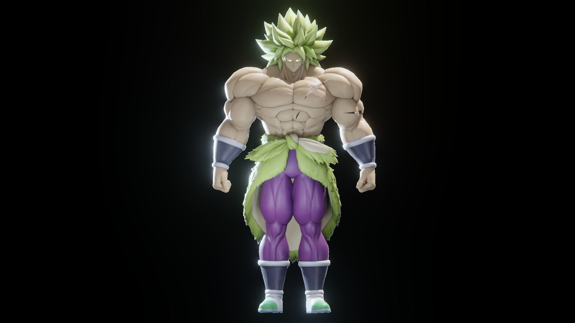 47 Dragon ball Z - Rigged Character Pack Low-poly 3D model_19