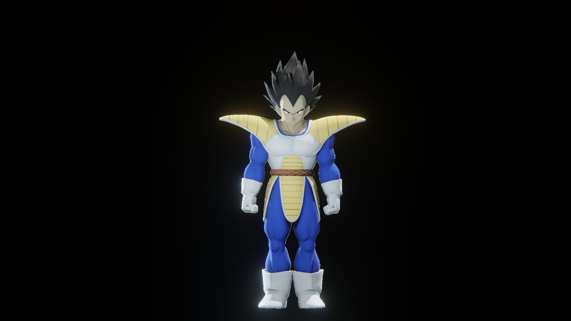 47 Dragon ball Z - Rigged Character Pack Low-poly 3D model_73