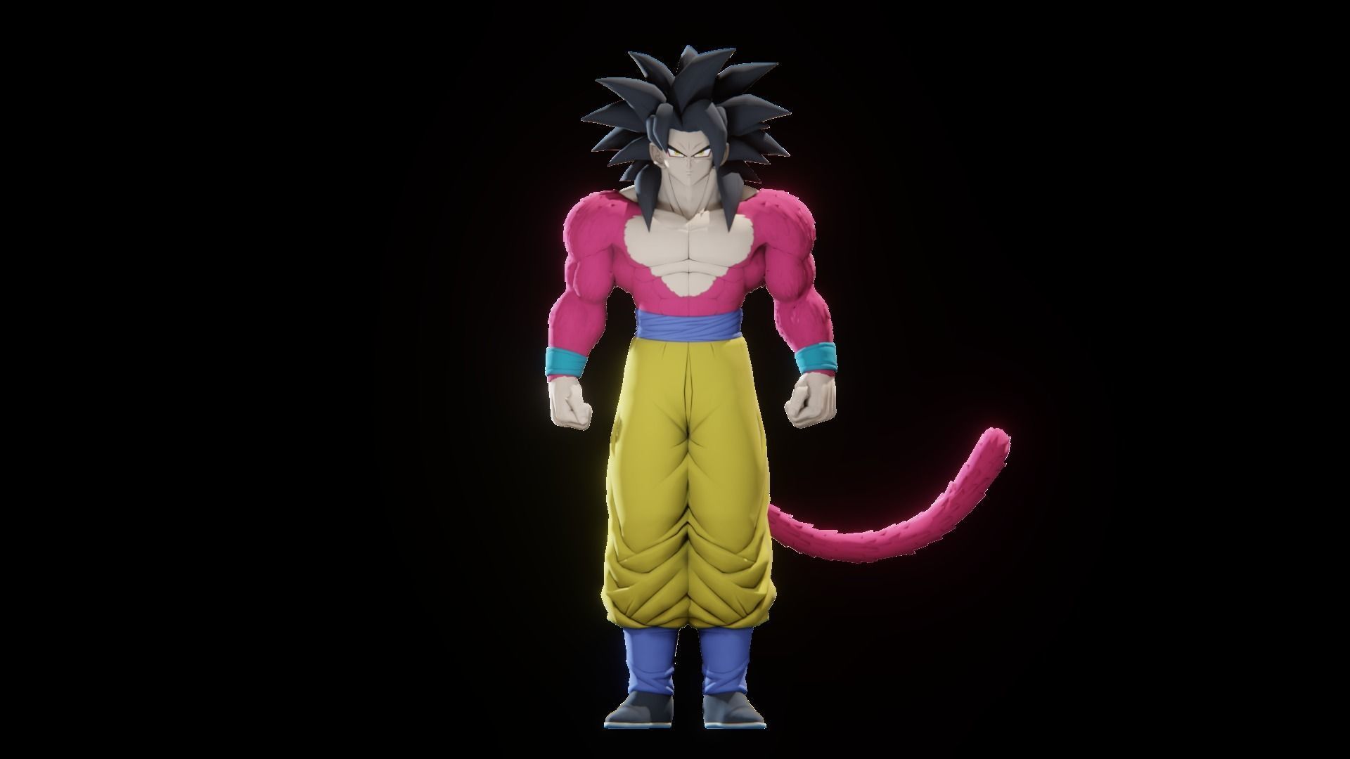 47 Dragon ball Z - Rigged Character Pack Low-poly 3D model_46