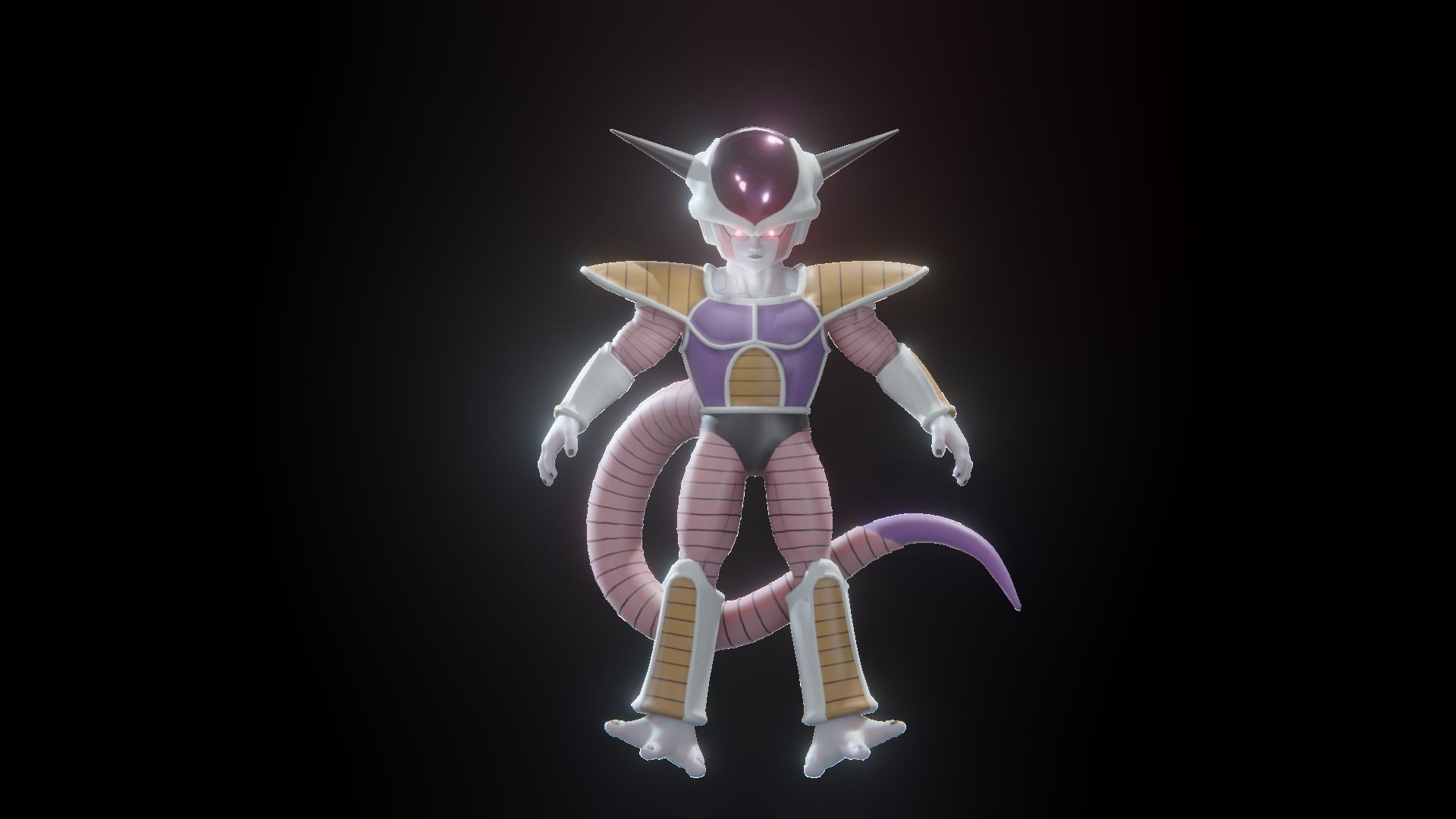 47 Dragon ball Z - Rigged Character Pack Low-poly 3D model_28