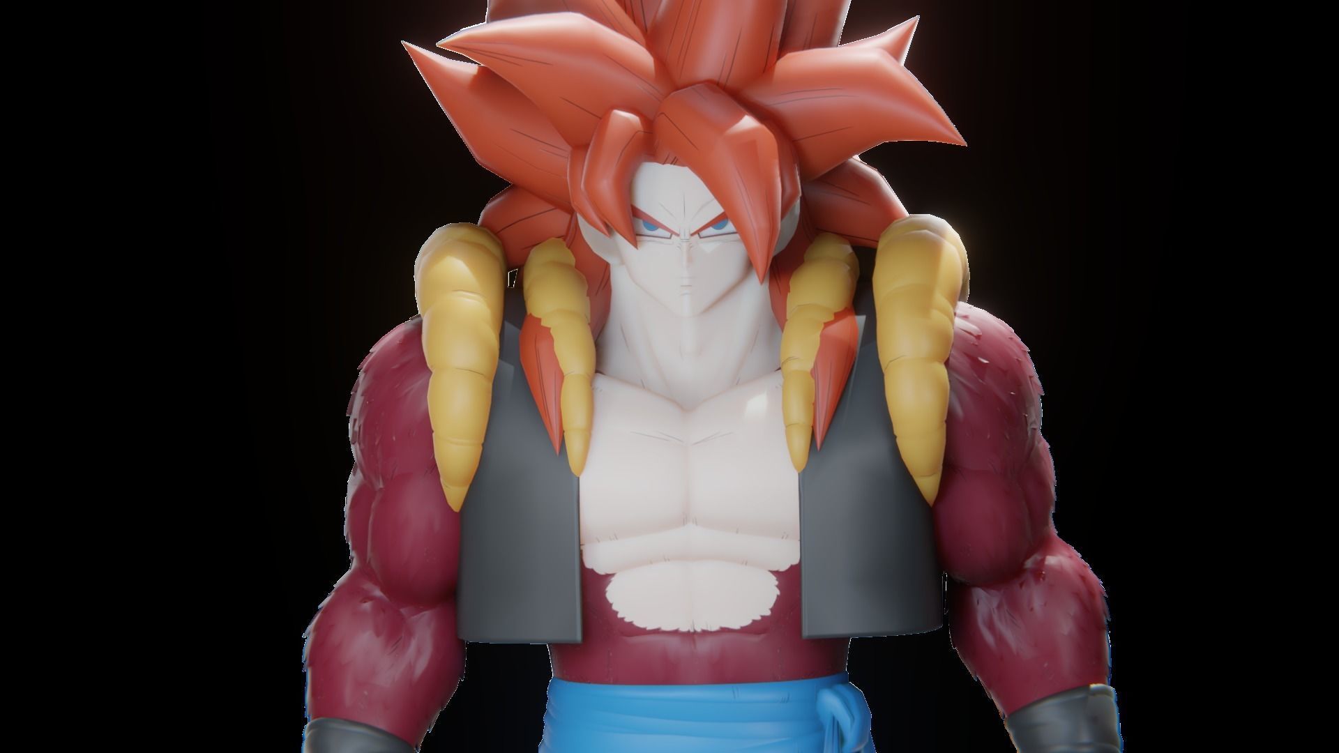 47 Dragon ball Z - Rigged Character Pack Low-poly 3D model_40