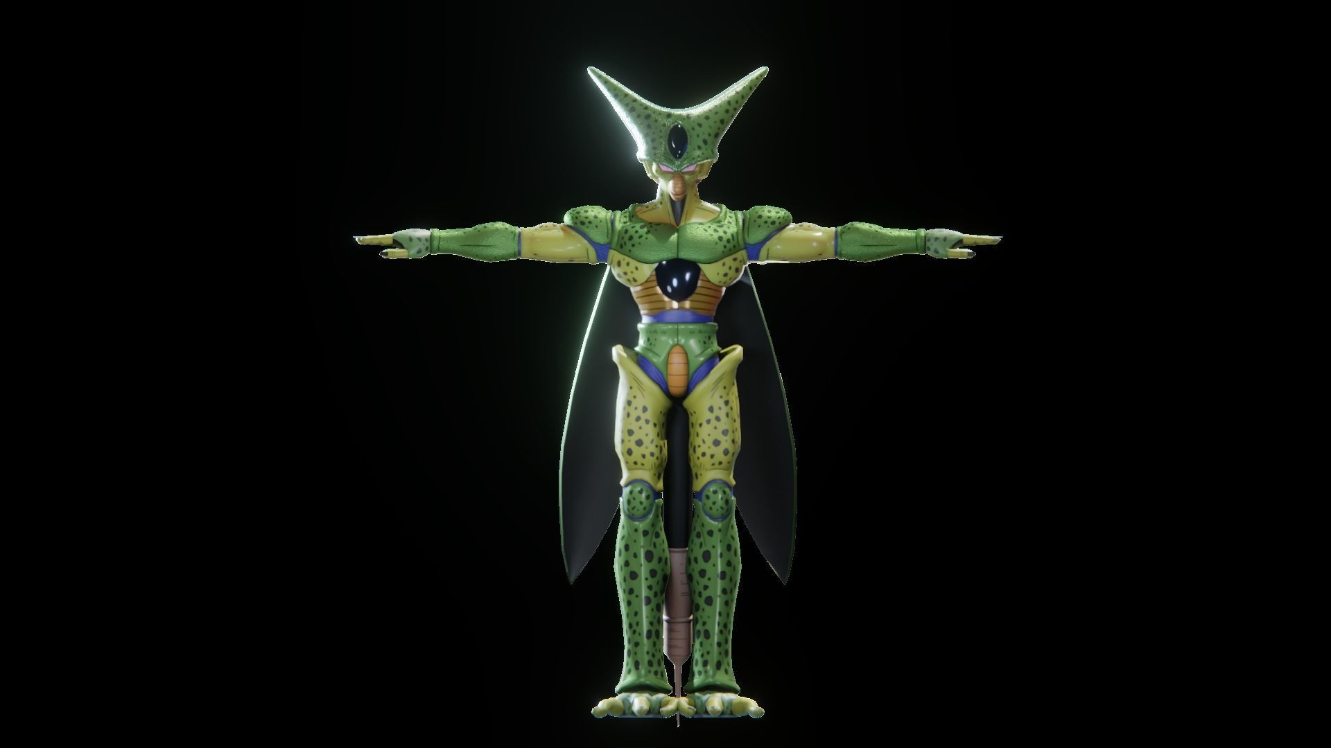 47 Dragon ball Z - Rigged Character Pack Low-poly 3D model_24