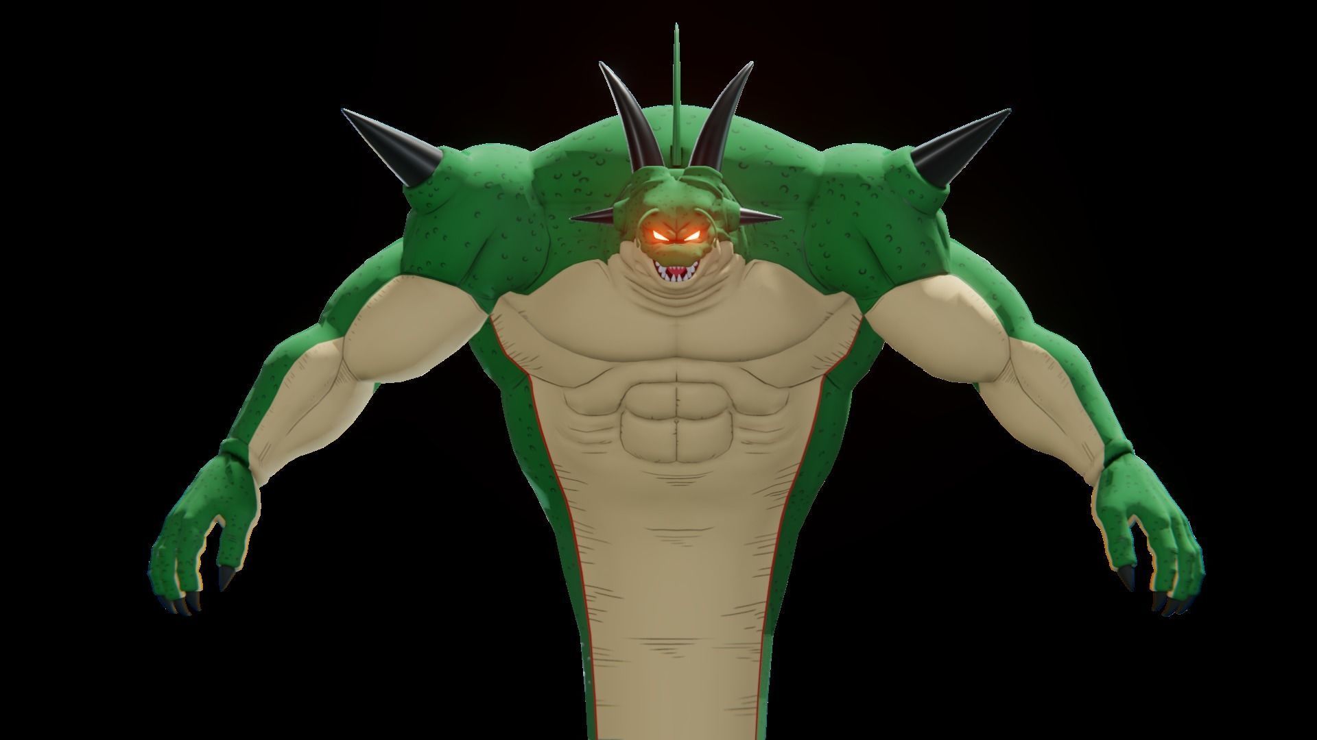 47 Dragon ball Z - Rigged Character Pack Low-poly 3D model_61