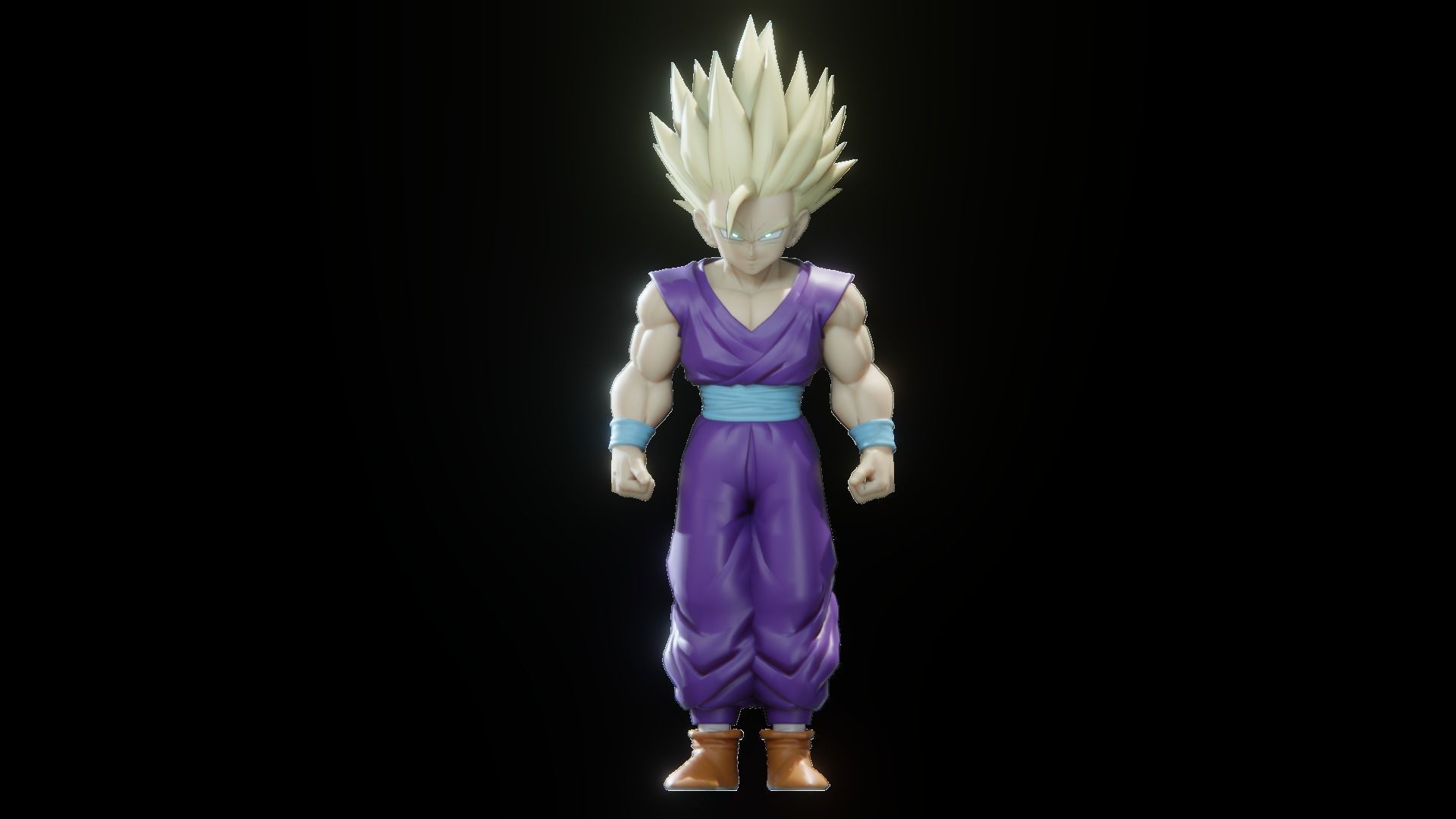 47 Dragon ball Z - Rigged Character Pack Low-poly 3D model_44