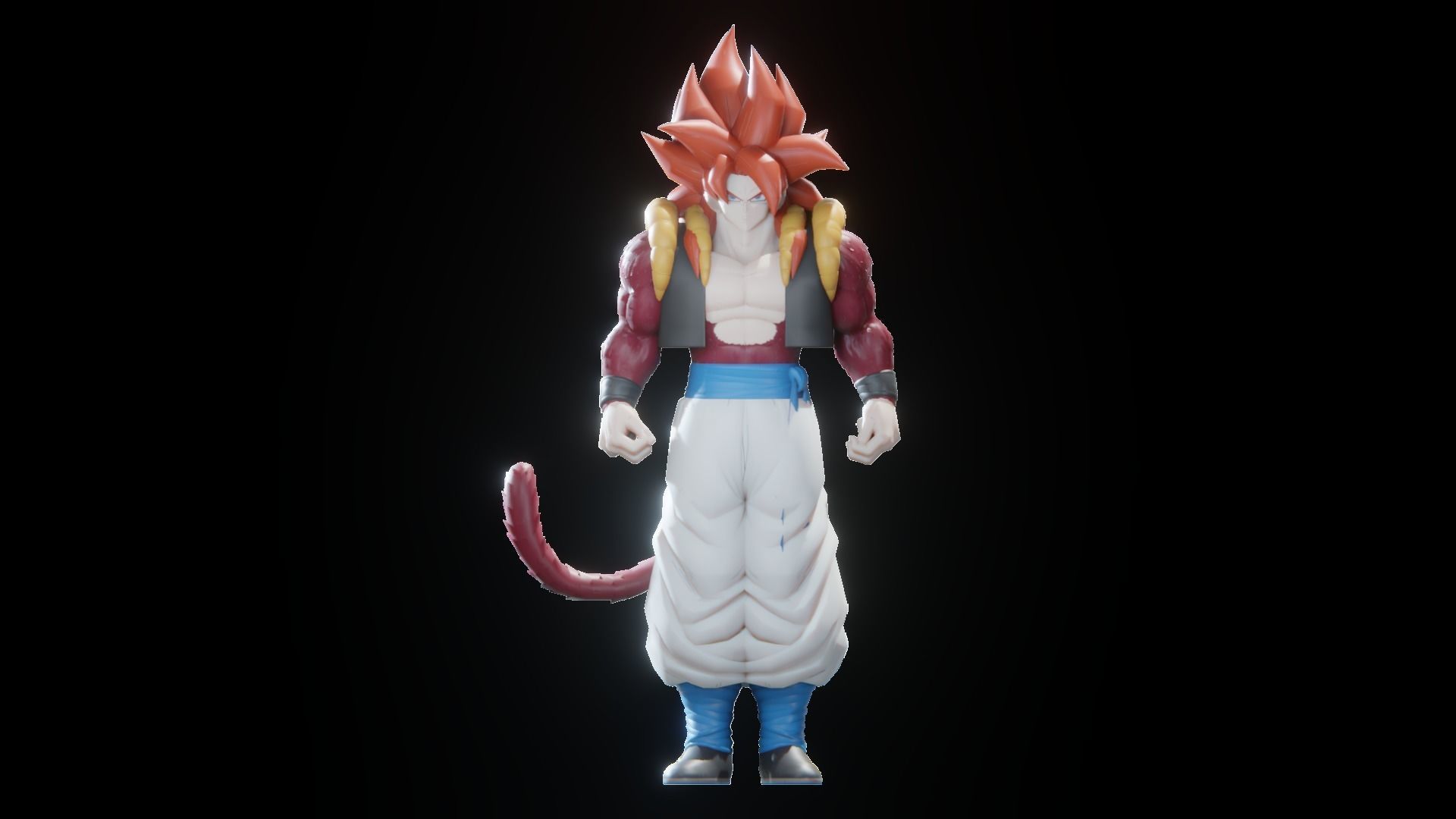 47 Dragon ball Z - Rigged Character Pack Low-poly 3D model_39