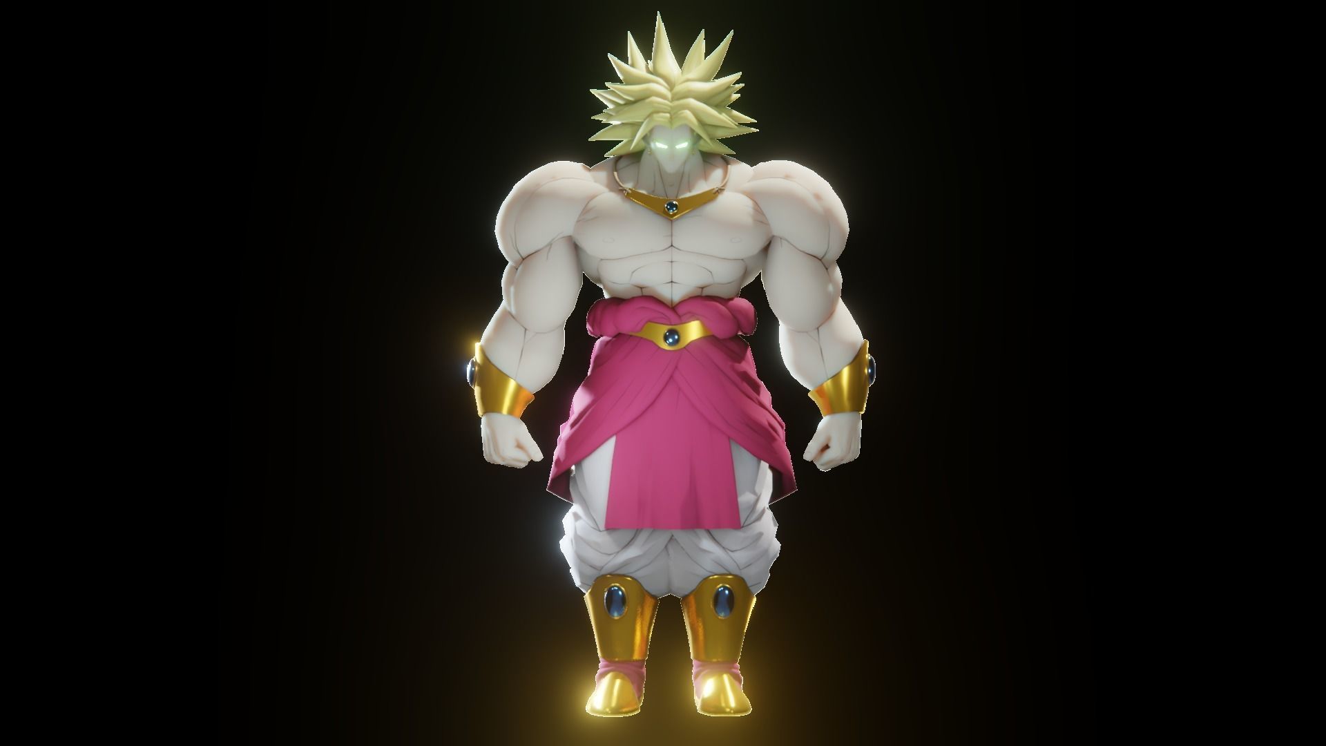 47 Dragon ball Z - Rigged Character Pack Low-poly 3D model_17