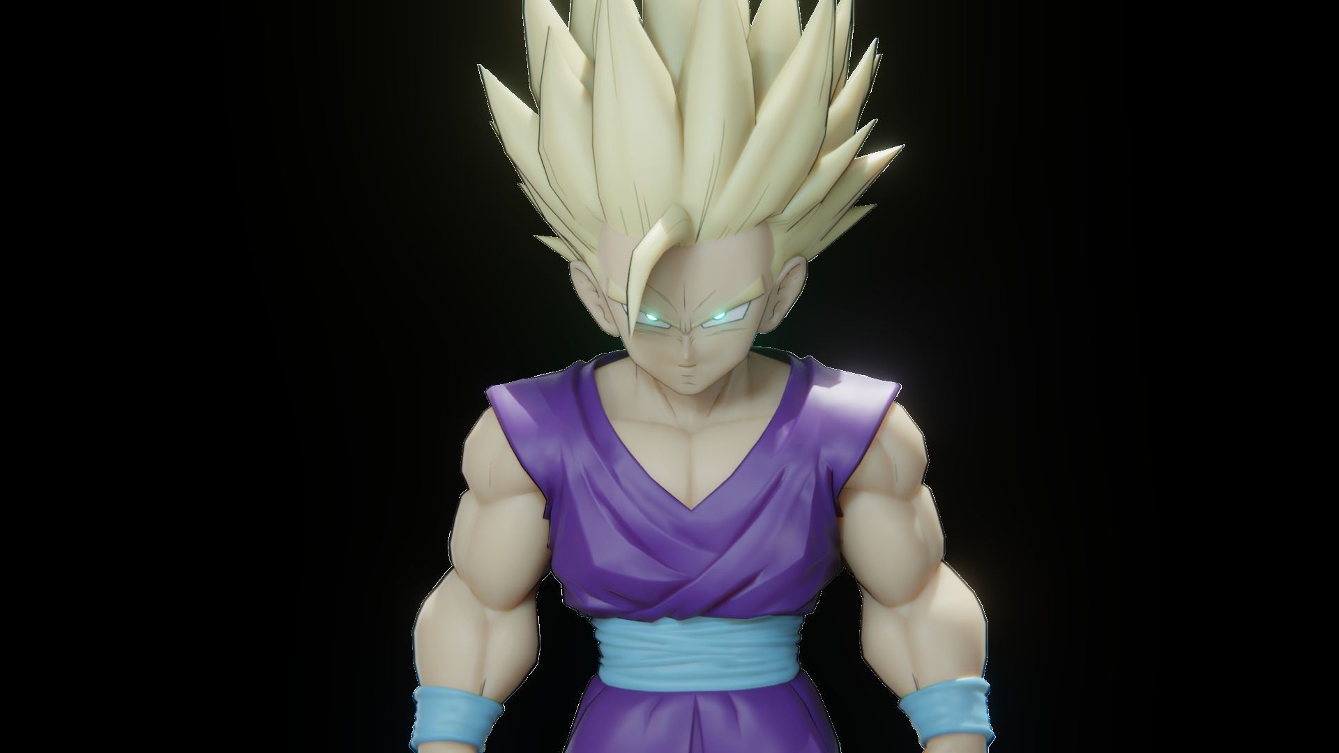 47 Dragon ball Z - Rigged Character Pack Low-poly 3D model_45