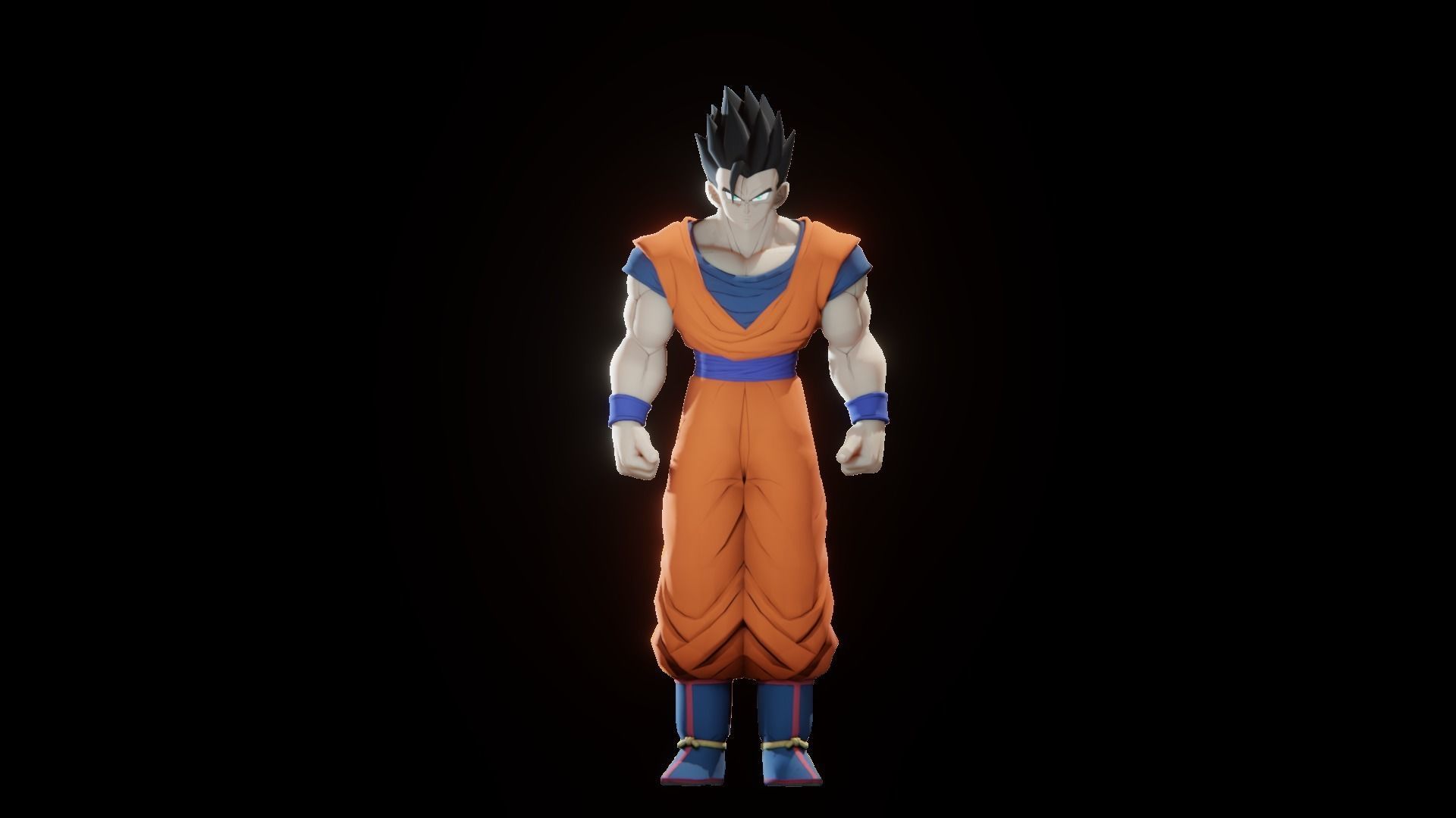 47 Dragon ball Z - Rigged Character Pack Low-poly 3D model_41
