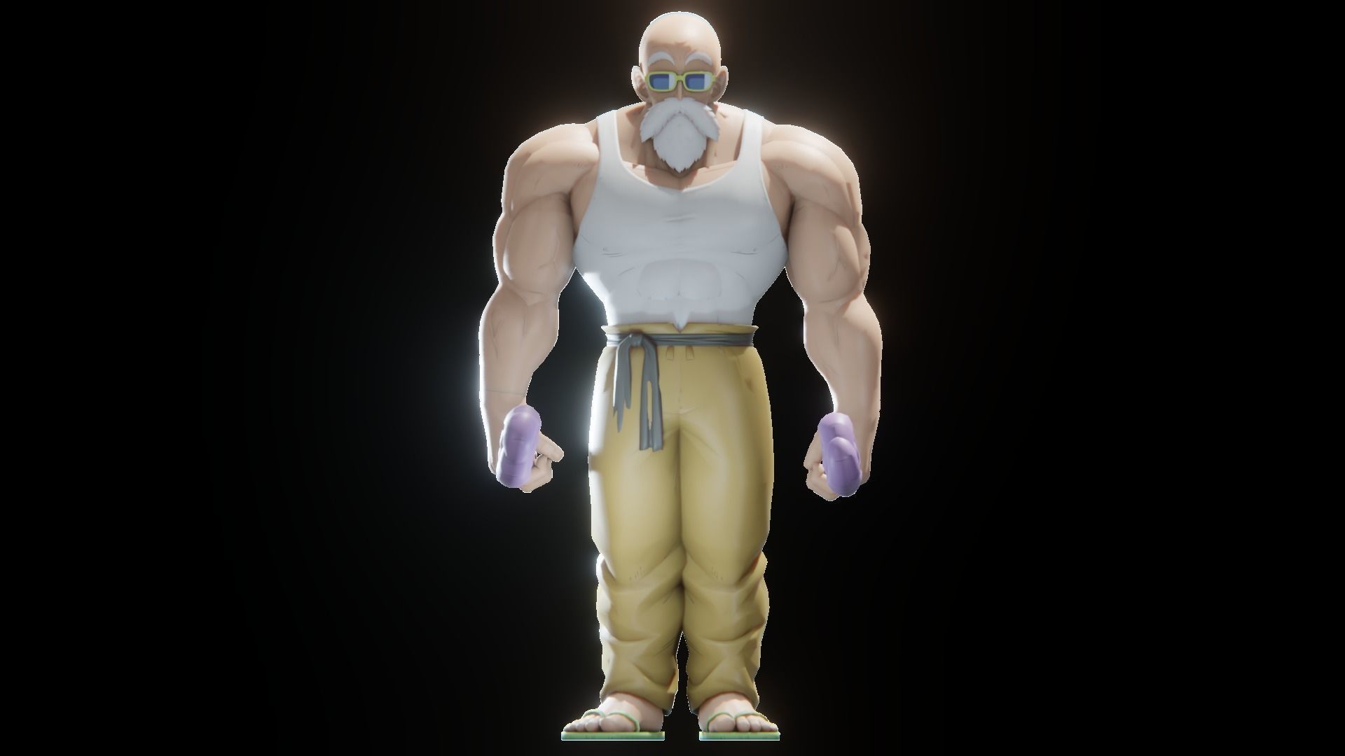 47 Dragon ball Z - Rigged Character Pack Low-poly 3D model_60