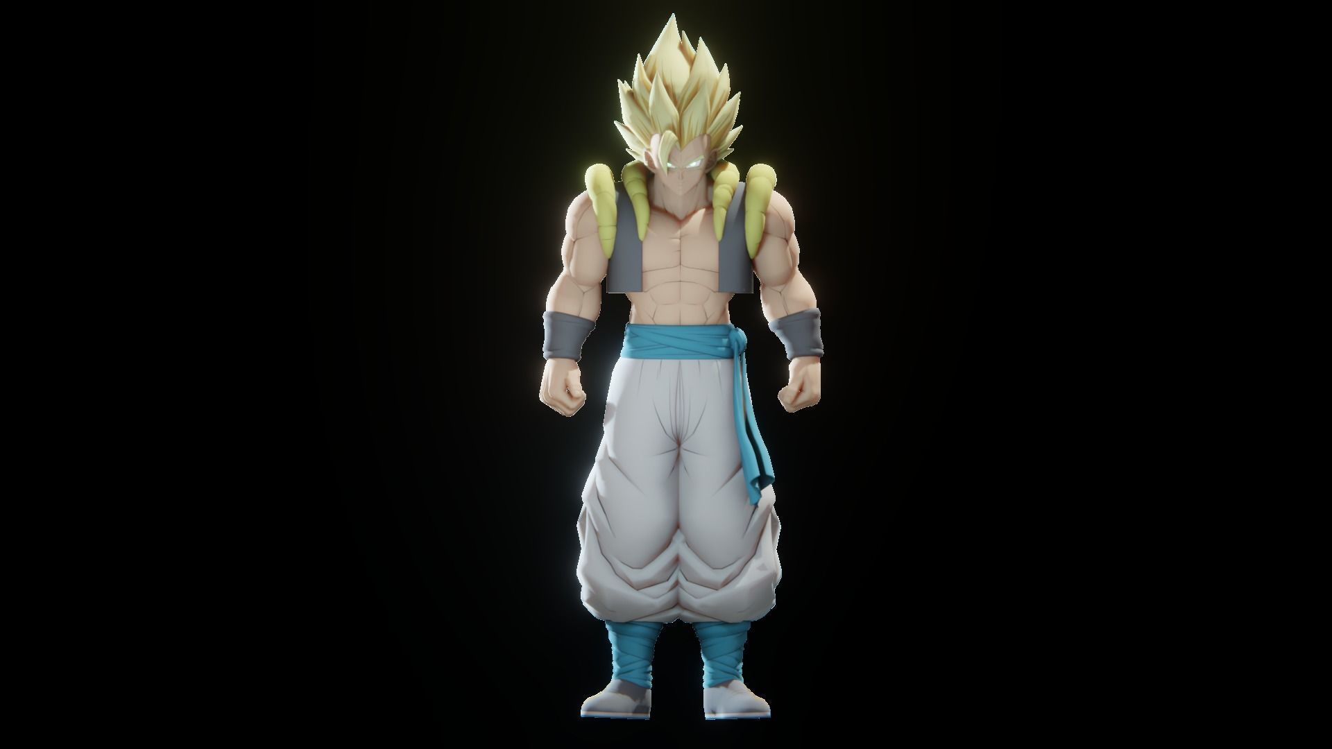 47 Dragon ball Z - Rigged Character Pack Low-poly 3D model_37