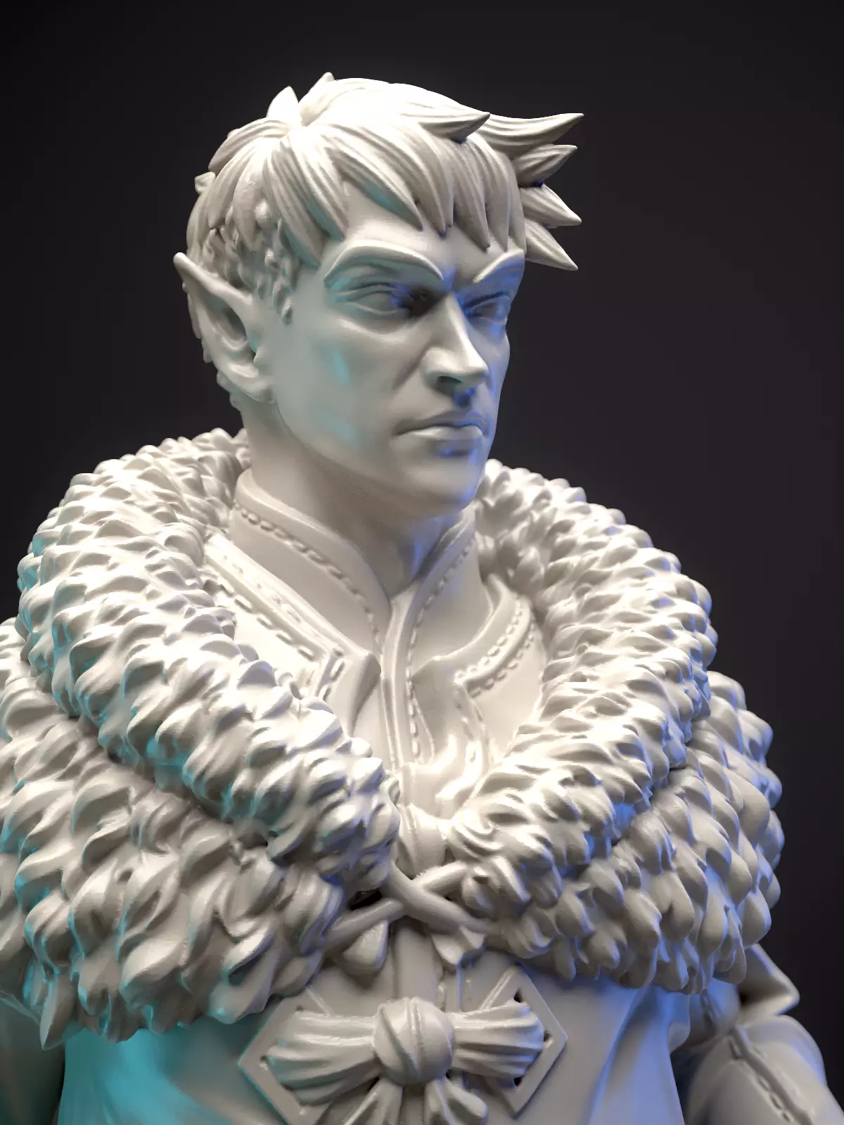 Mage - snow elf  3D print model_0