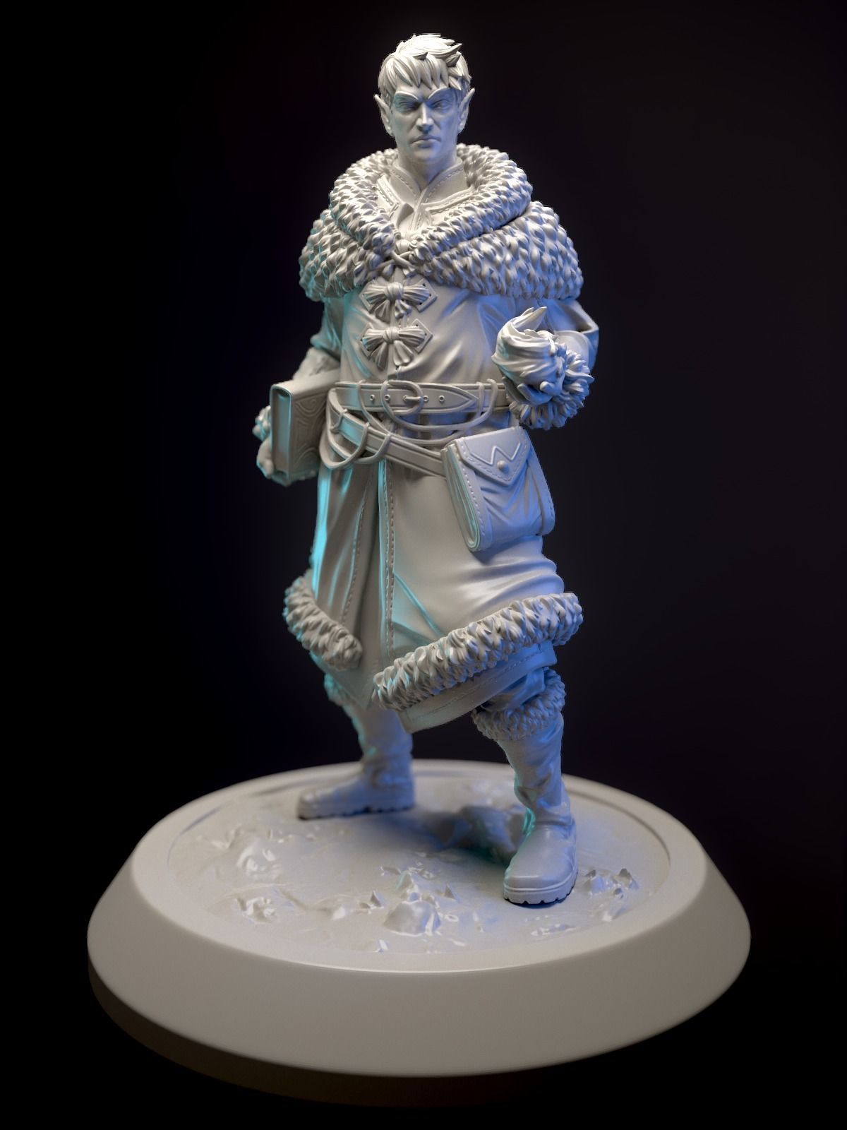Mage - snow elf  3D print model_1