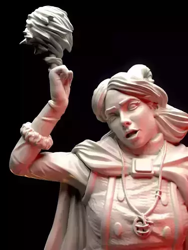 Mage - tiefling fire sorcerer 3D print model