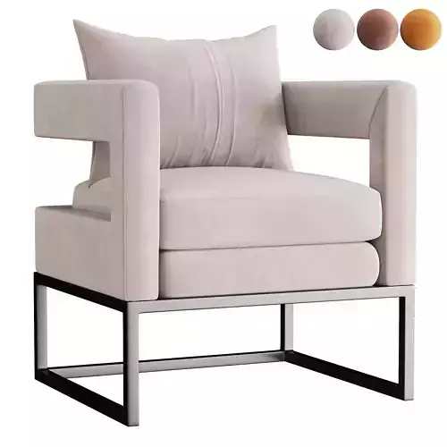 ALEX NAVY VELVET CHAIR