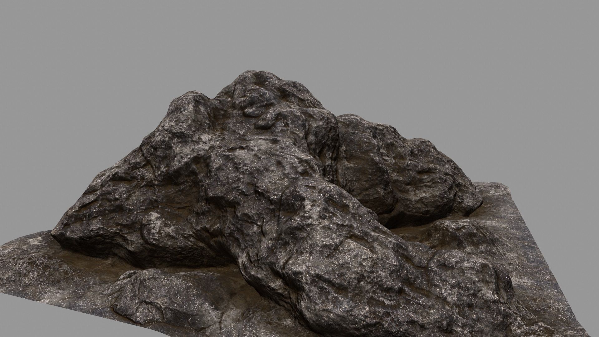 rock 3 mount Low-poly 3D model_6