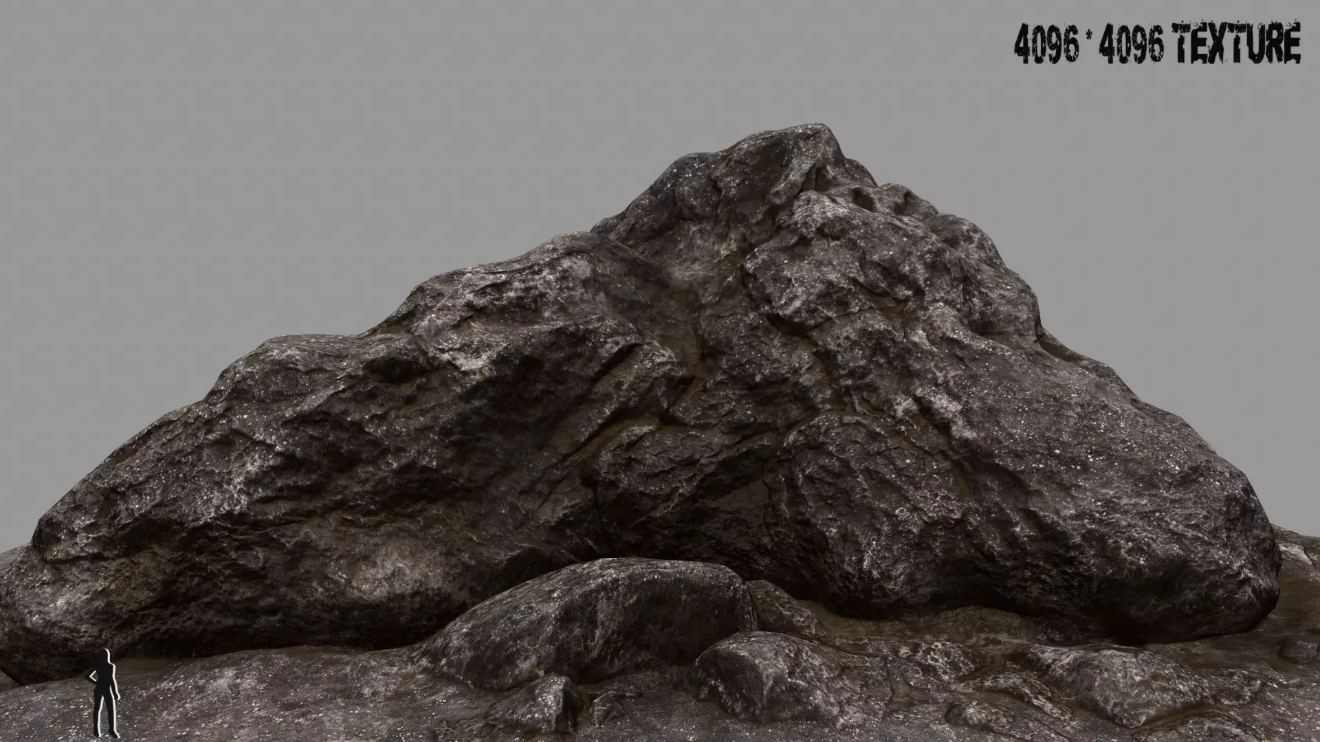 rock 3 mount Low-poly 3D model_0