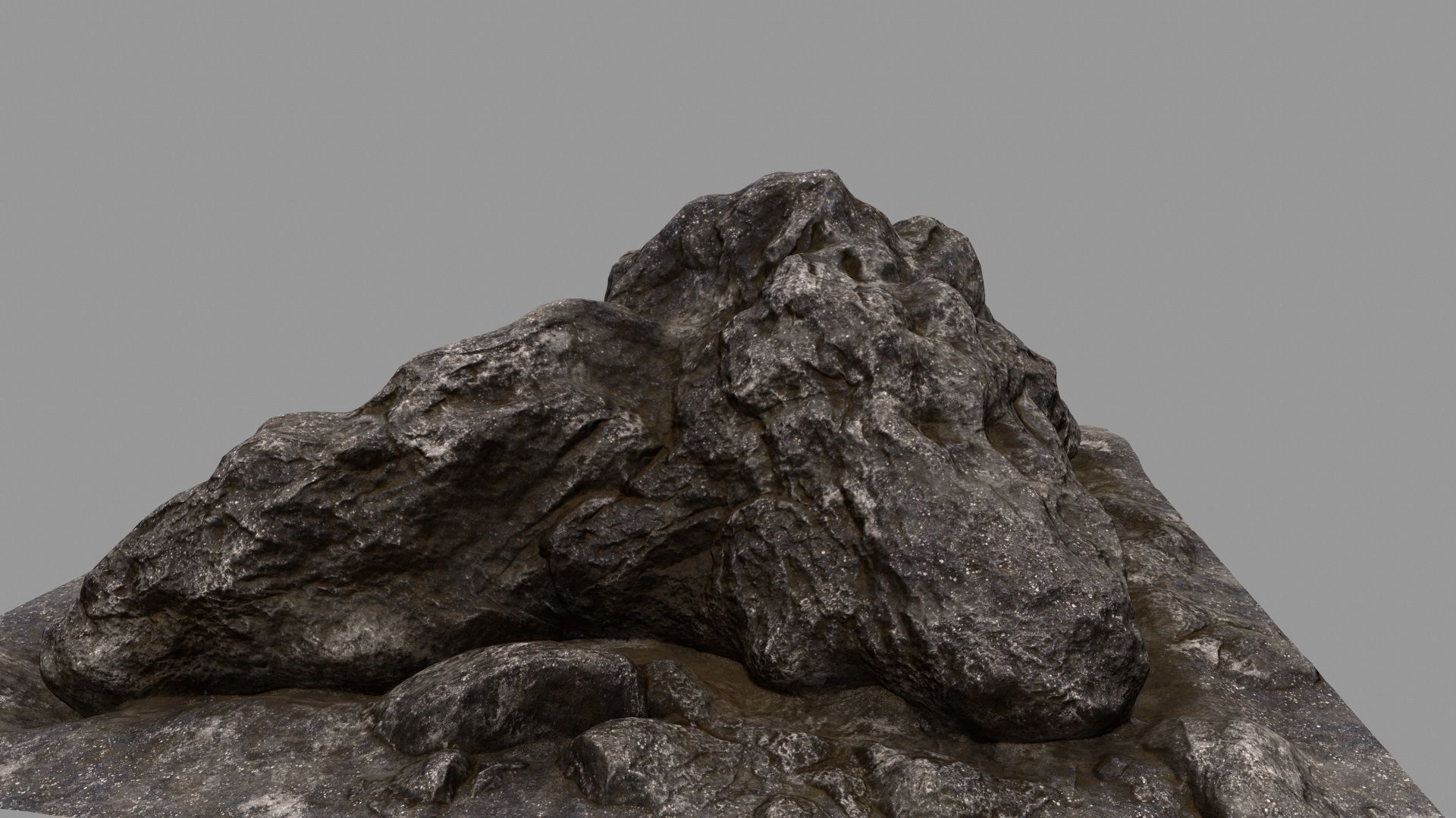 rock 3 mount Low-poly 3D model_8