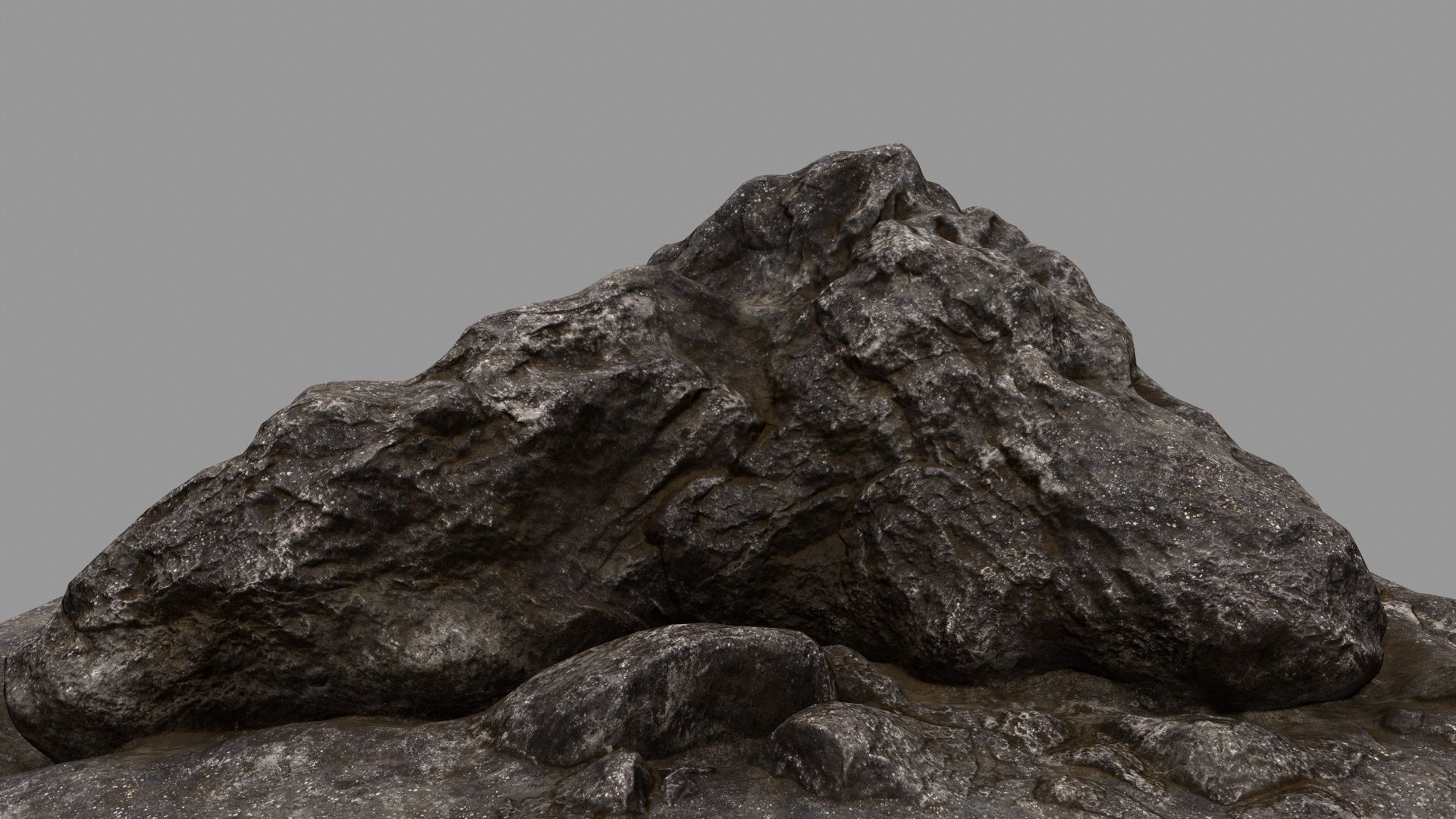 rock 3 mount Low-poly 3D model_3