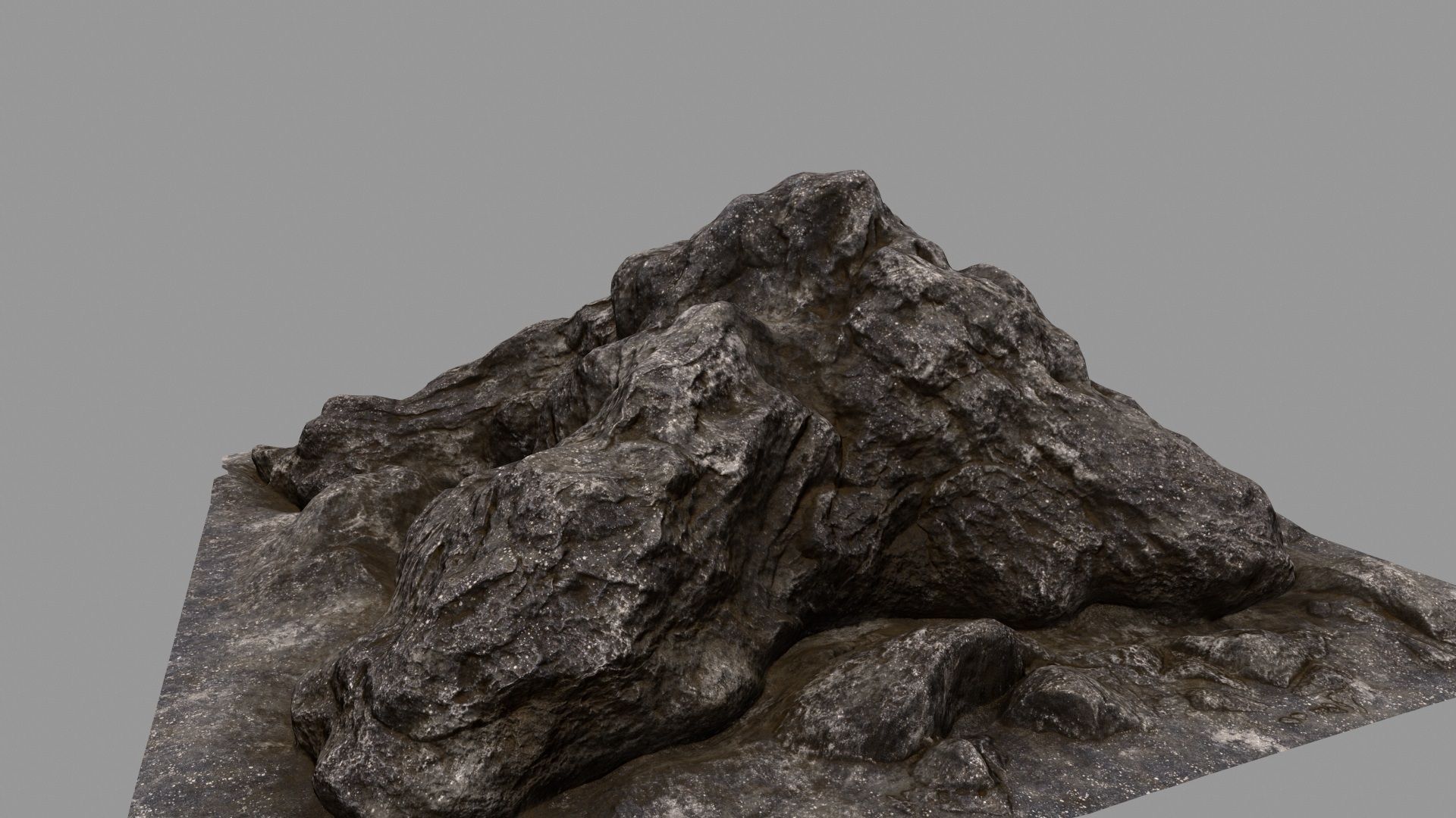 rock 3 mount Low-poly 3D model_10