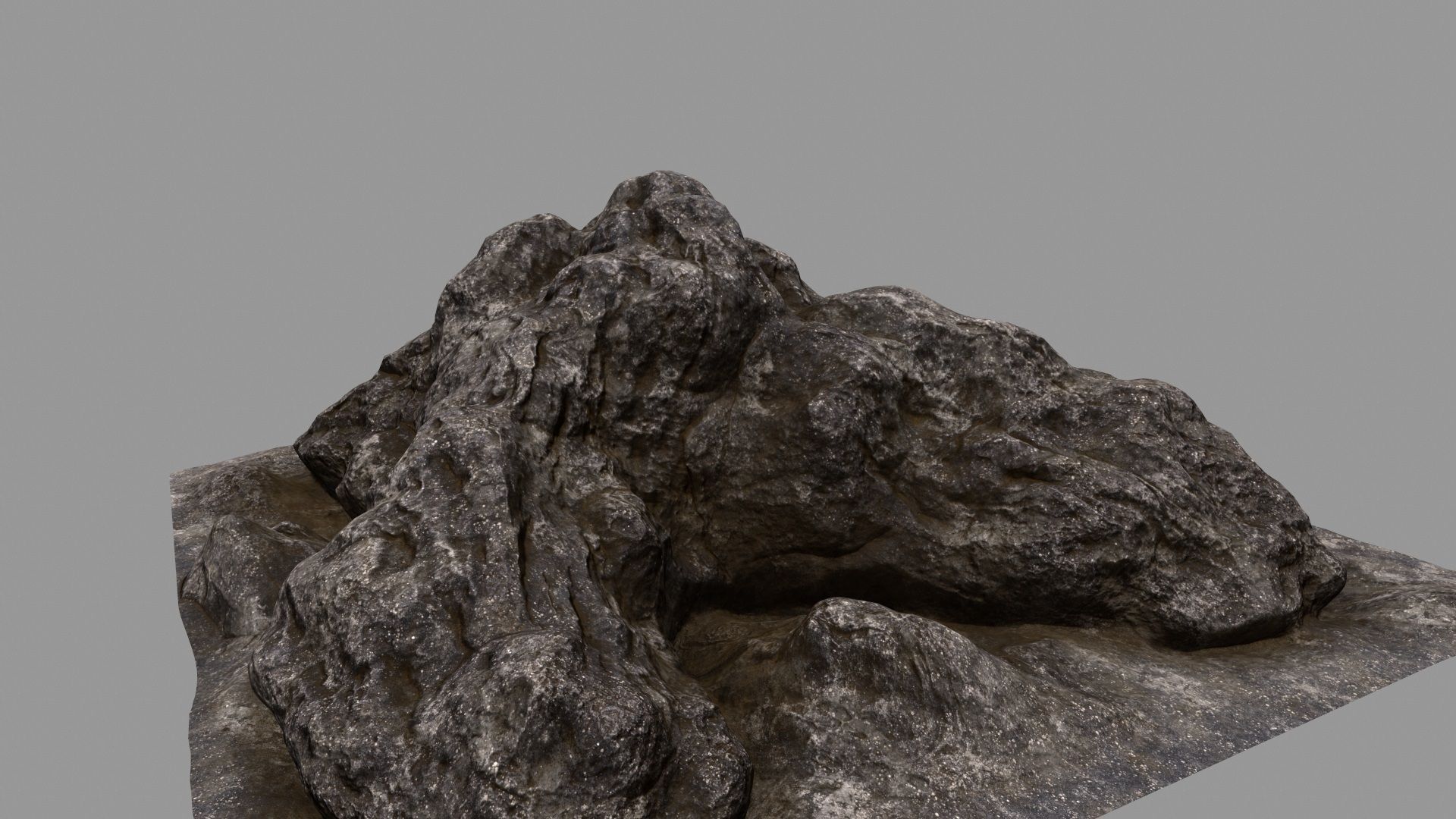 rock 3 mount Low-poly 3D model_5