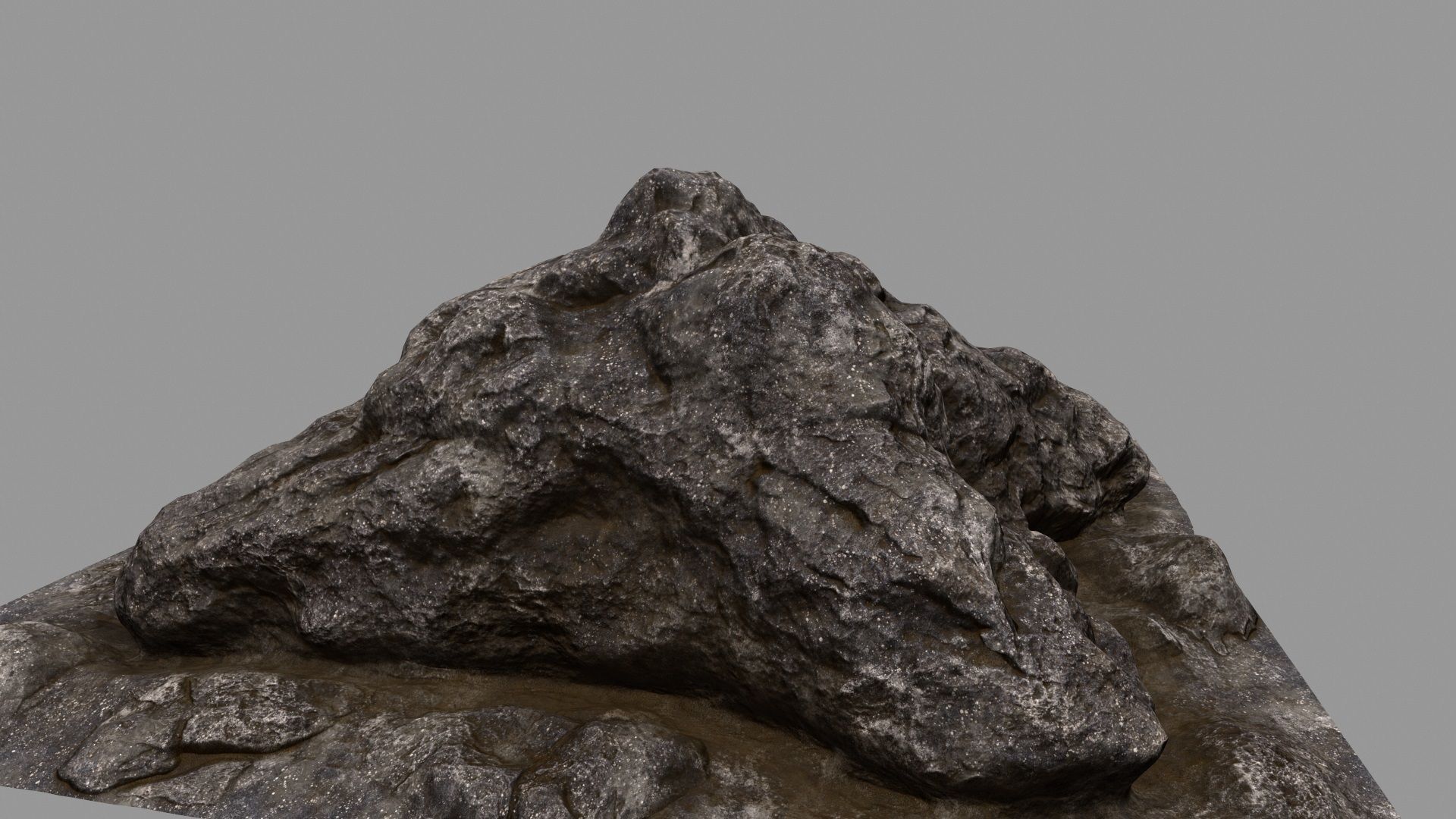 rock 3 mount Low-poly 3D model_1