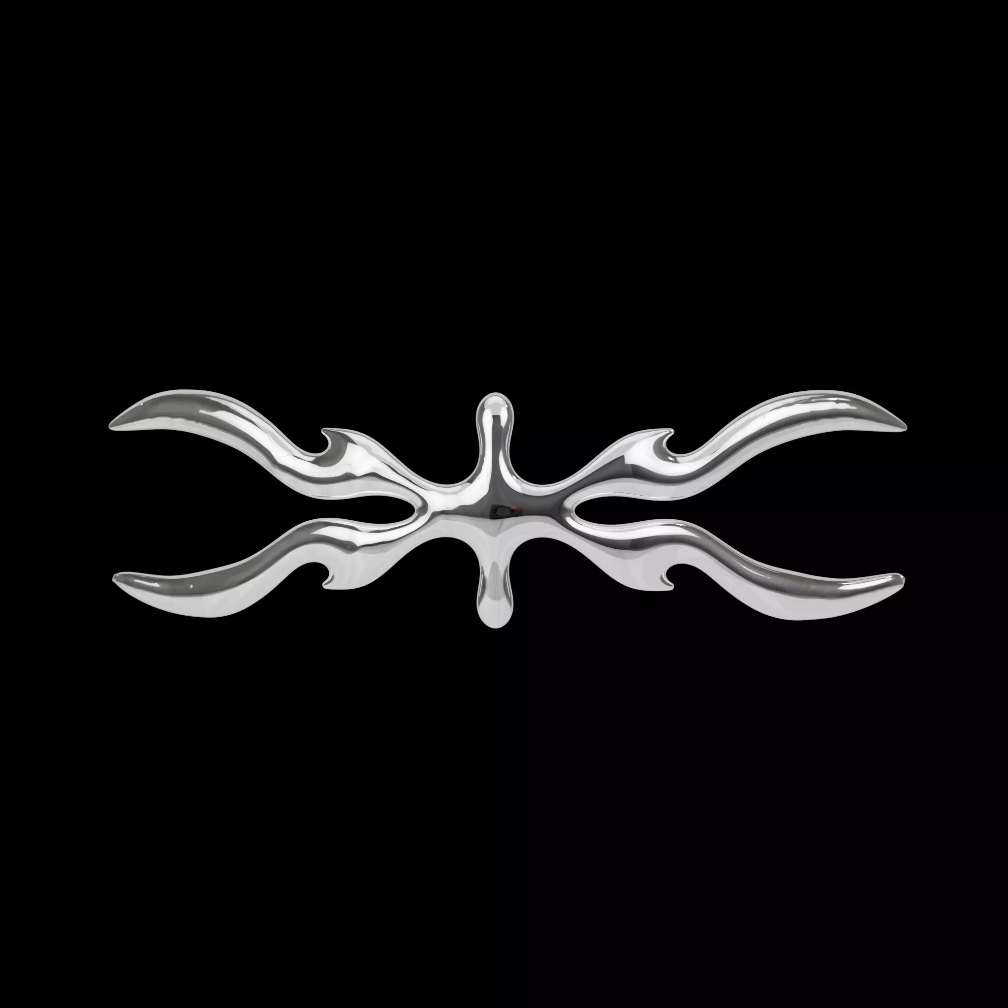 Chrome Mask  3D model_0