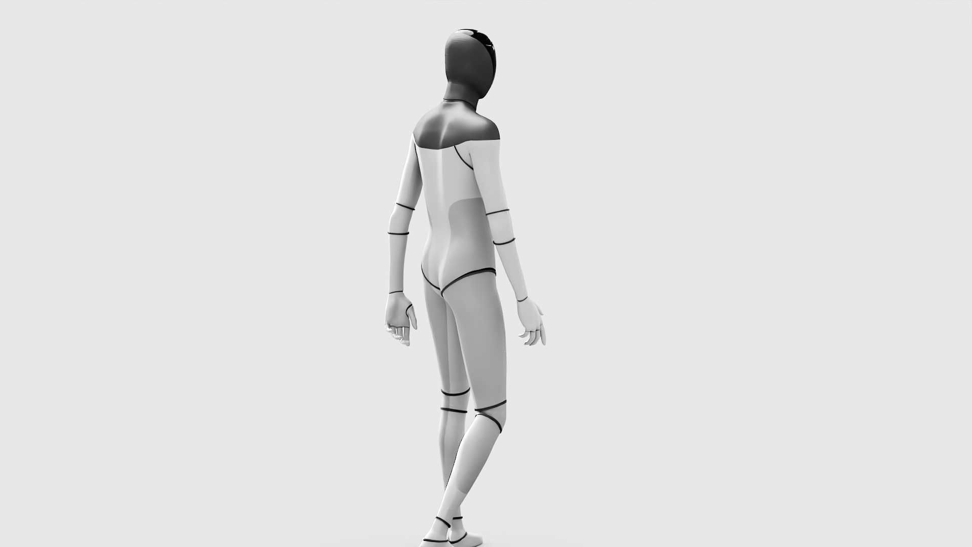 TESLA ROBOT RIGGED 3D model_25