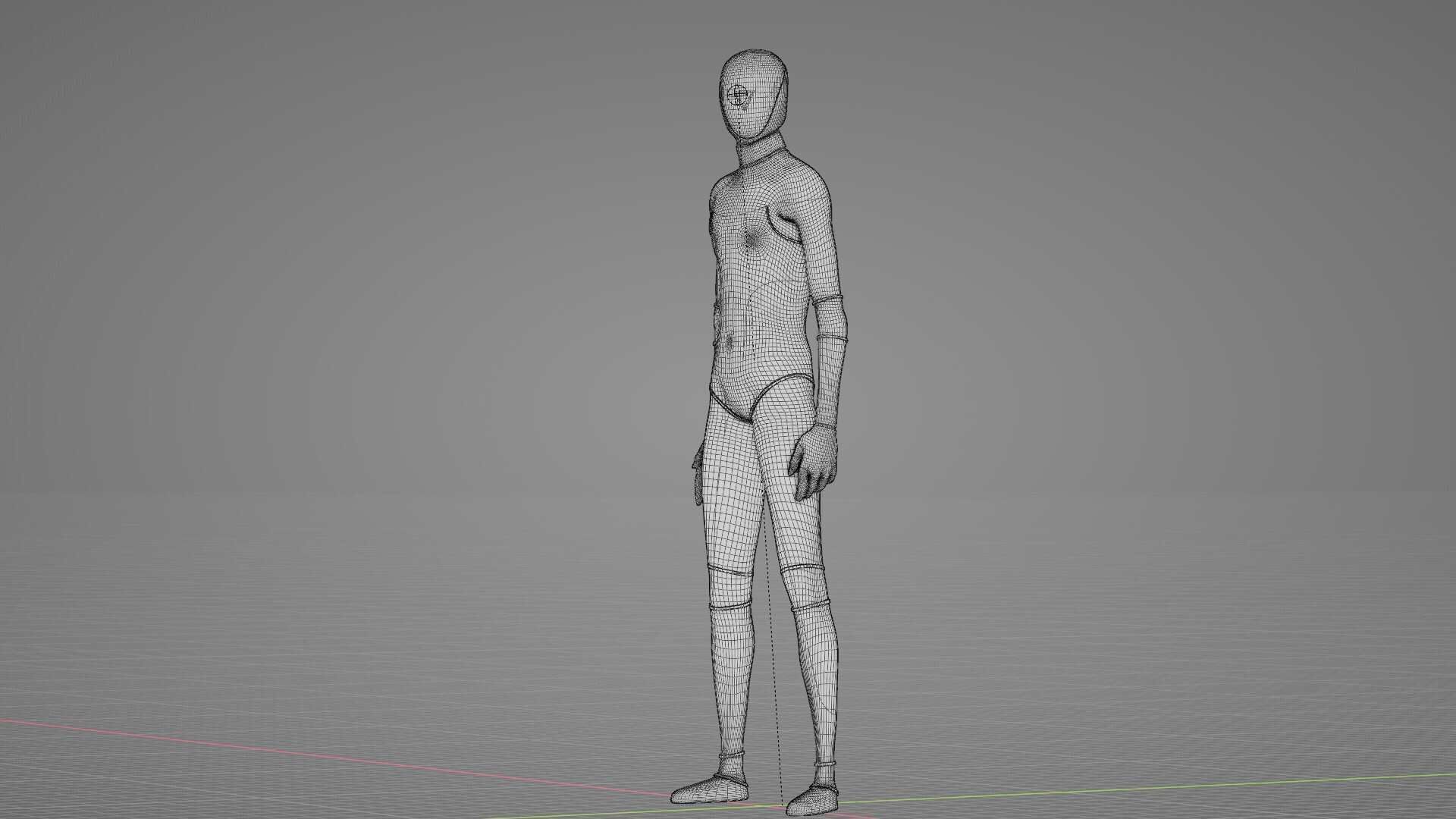 TESLA ROBOT RIGGED 3D model_39