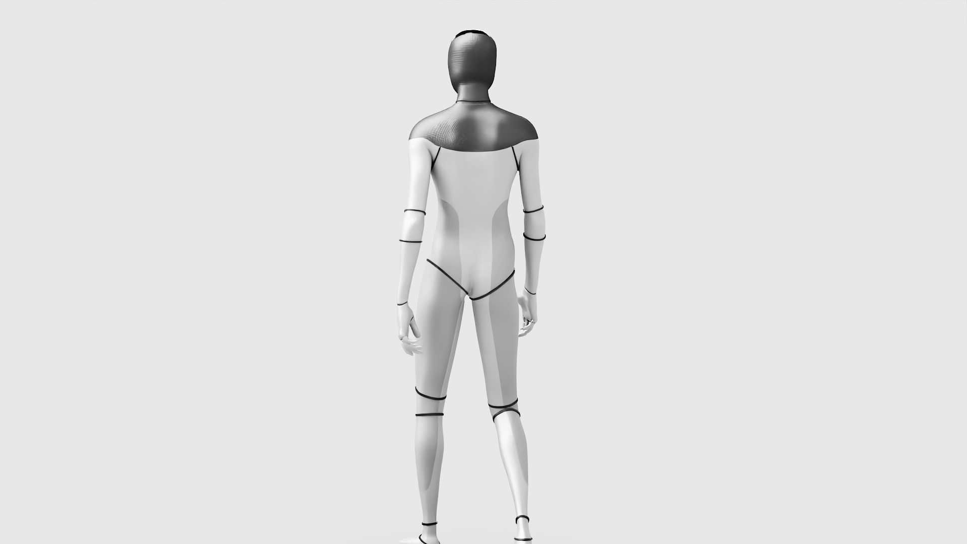 TESLA ROBOT RIGGED 3D model_24