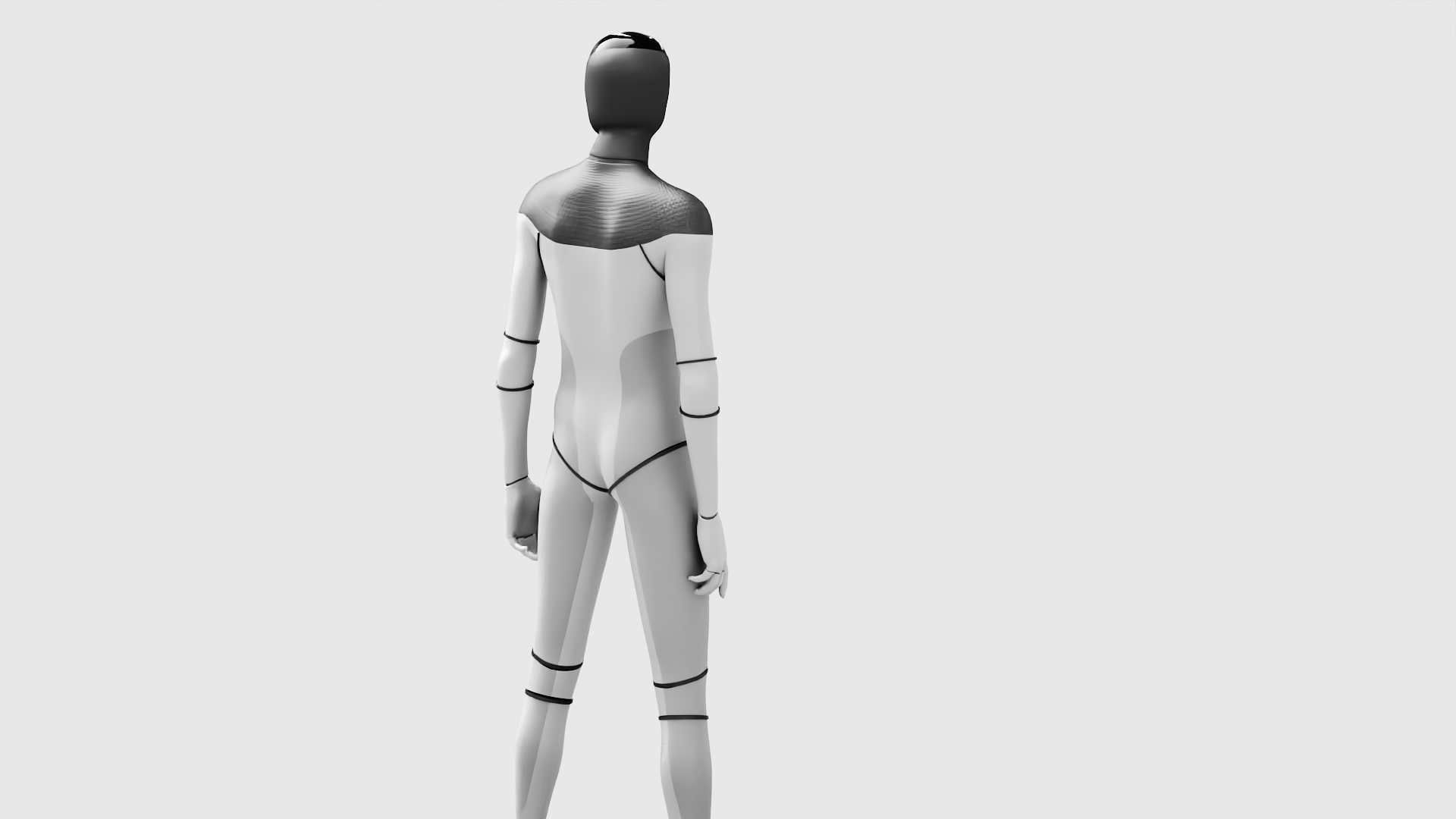 TESLA ROBOT RIGGED 3D model_6