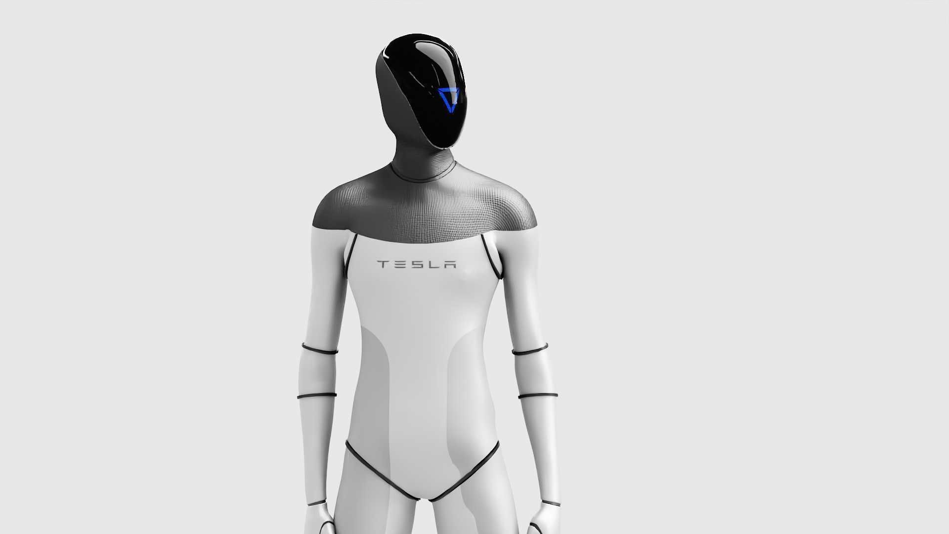TESLA ROBOT RIGGED 3D model_2
