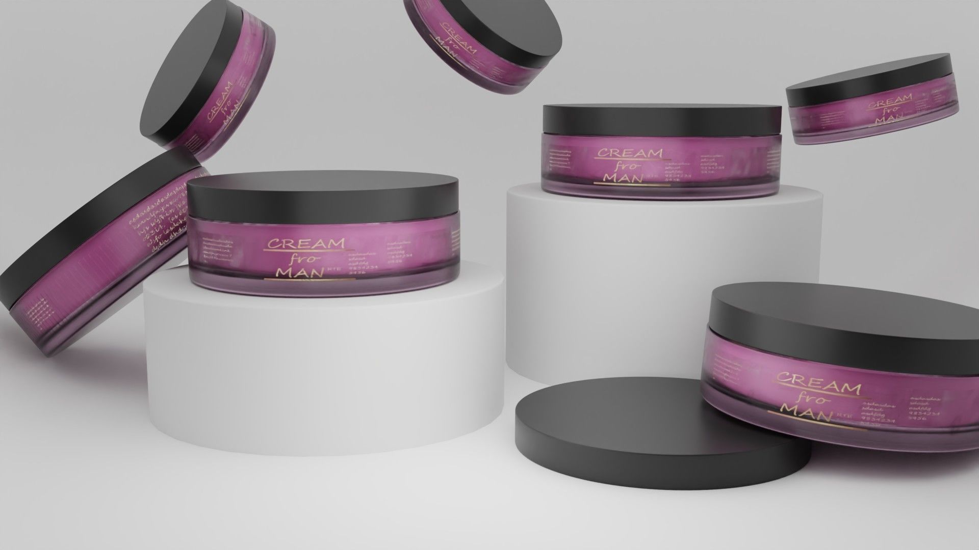 Cosmetics Product 3D model_2