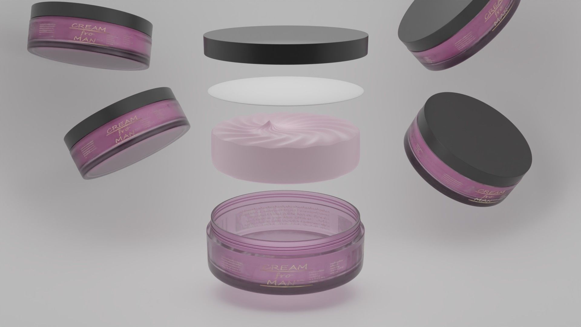 Cosmetics Product 3D model_1