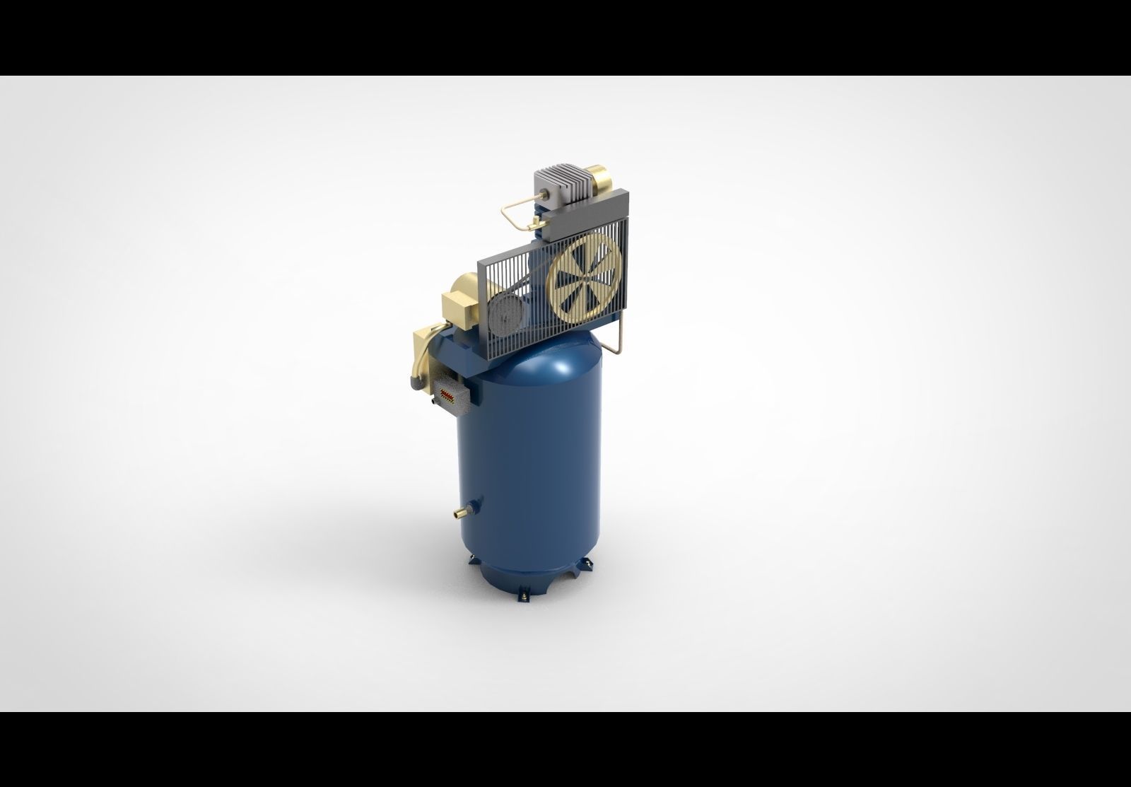 Air compressor type B1 3D model_2