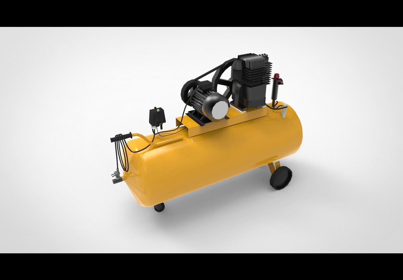 Air compressor type C1 3D model_2
