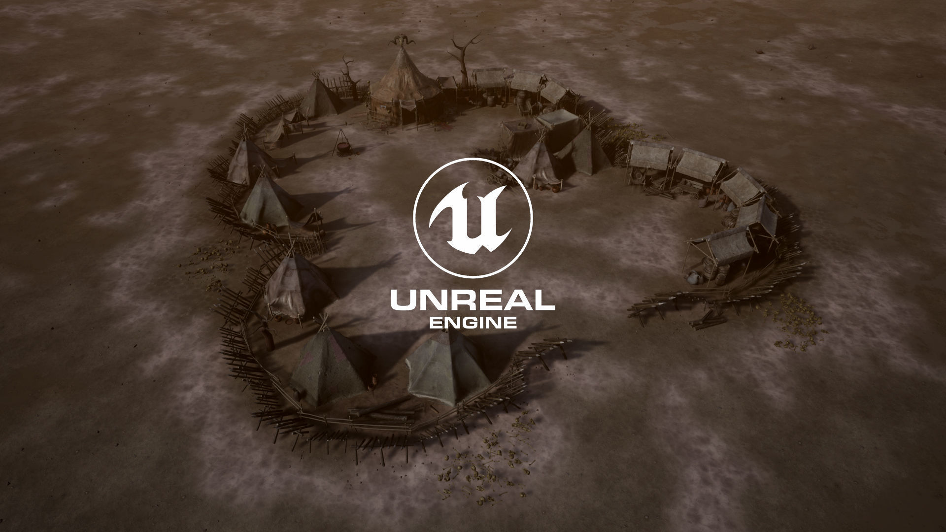 Top-Down Barbarian Camp - LowPoly Low-poly 3D model_6