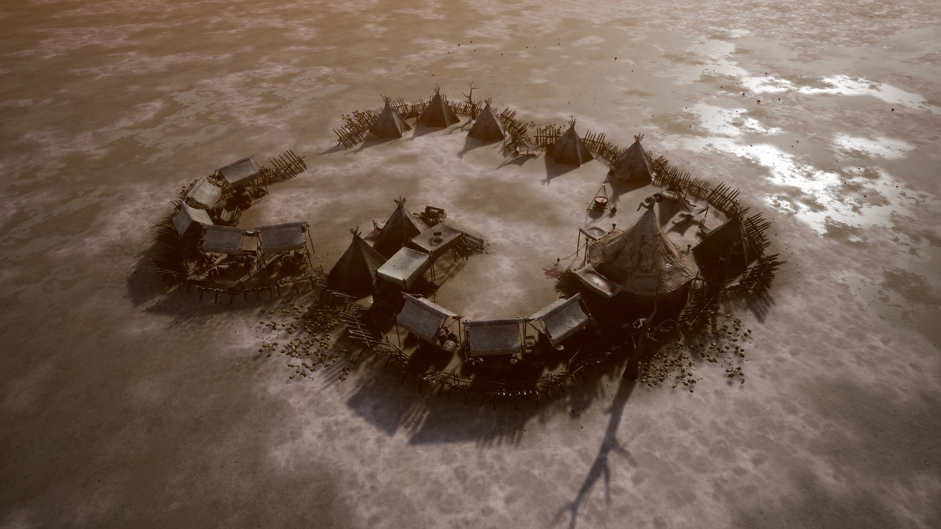 Top-Down Barbarian Camp - LowPoly Low-poly 3D model_15