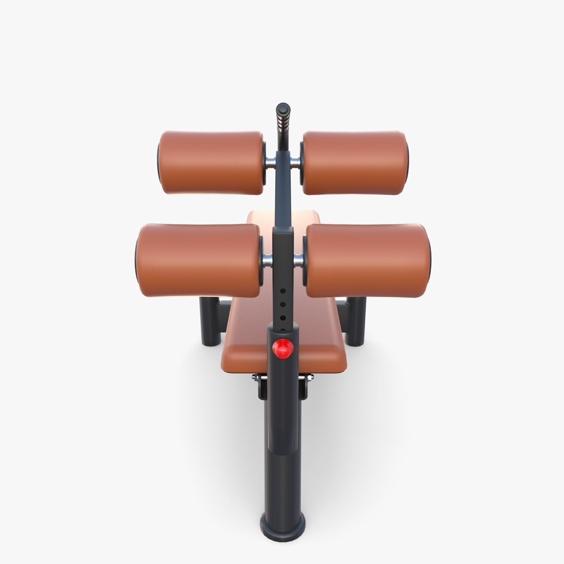 Adjustable crunch bench 3D model_7