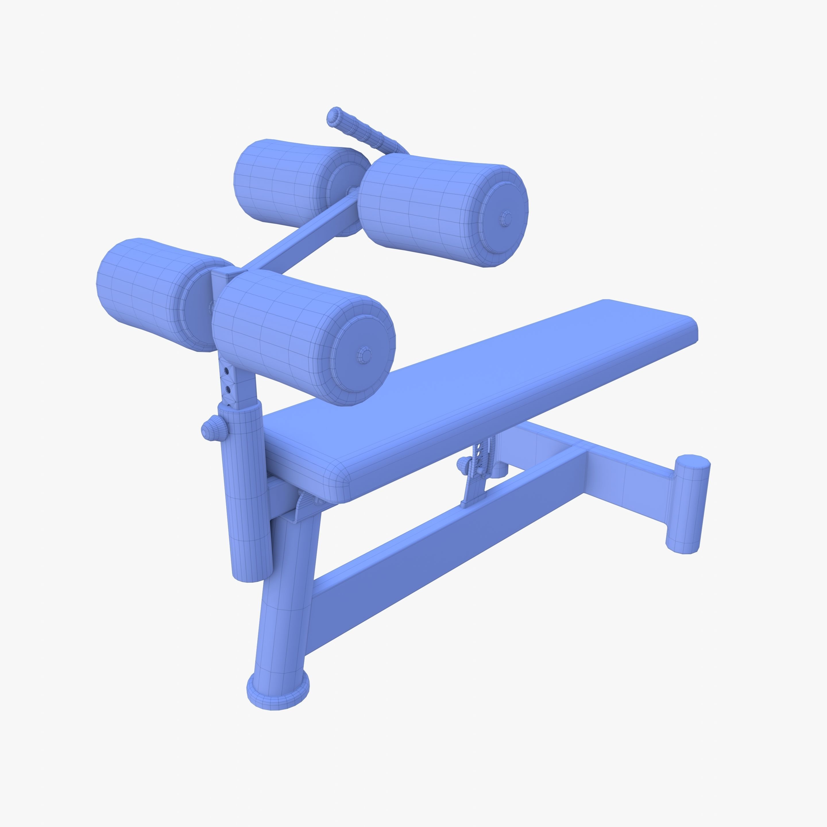 Adjustable crunch bench 3D model_15