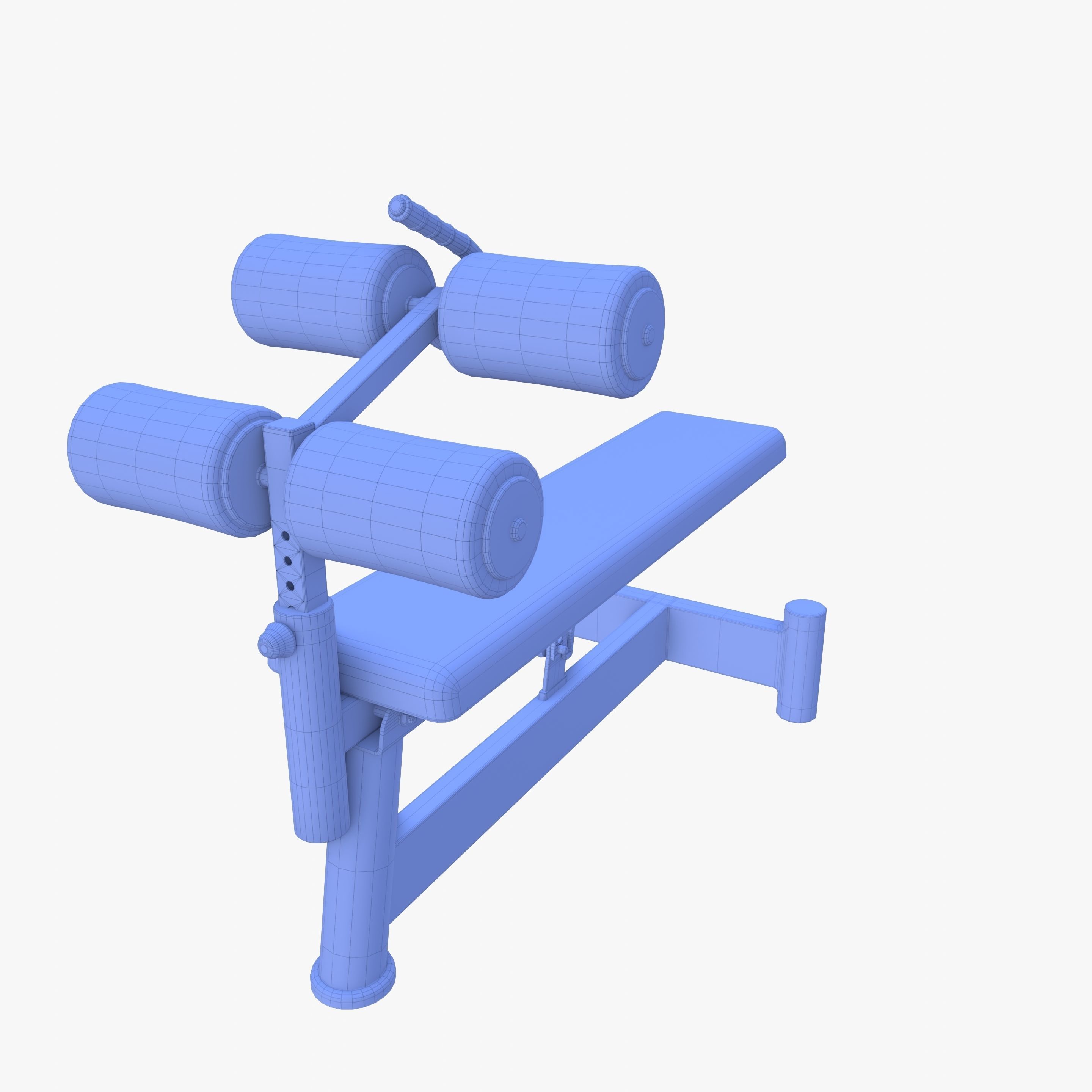 Adjustable crunch bench 3D model_13