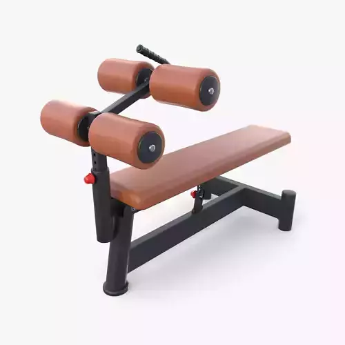 Adjustable crunch bench
