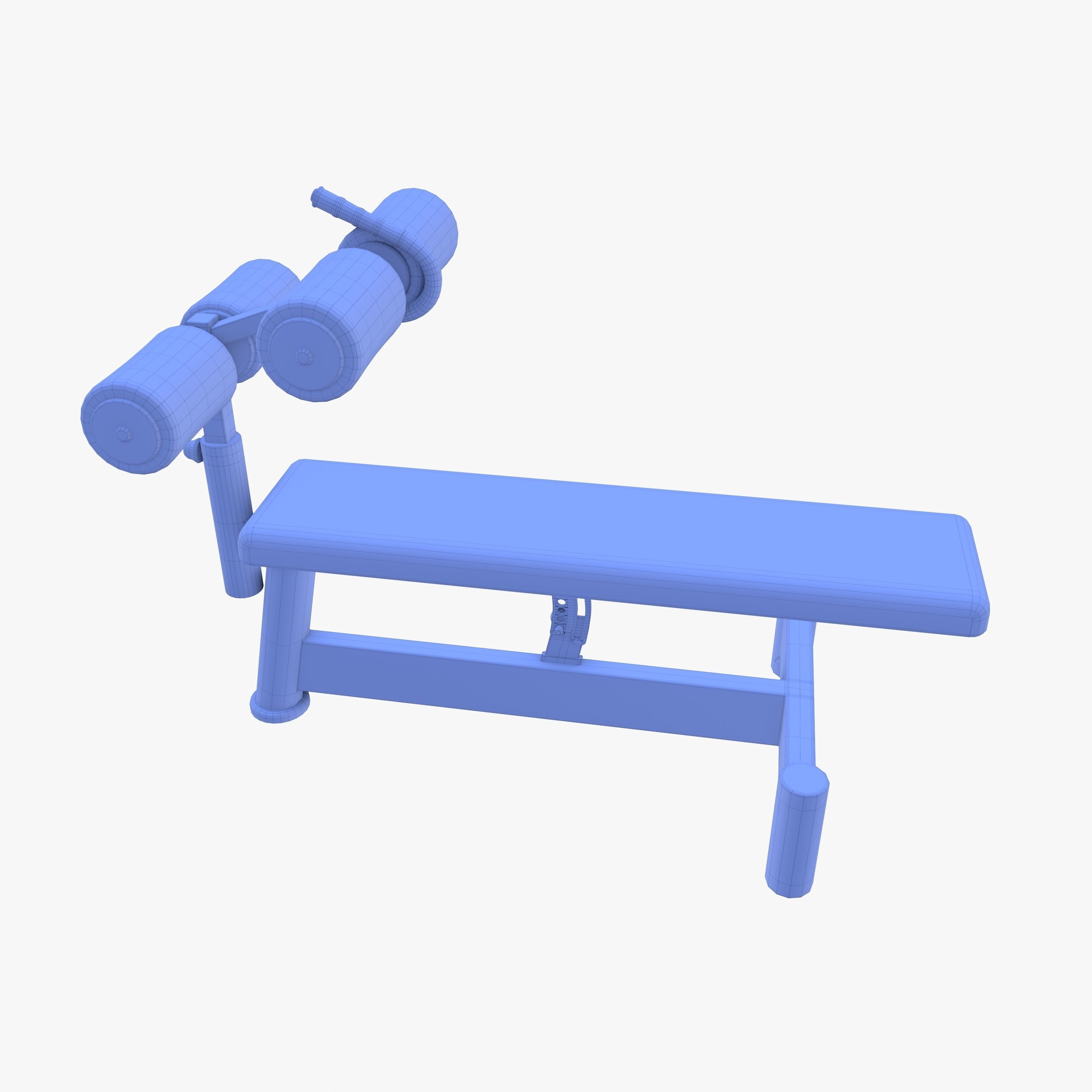 Adjustable crunch bench 3D model_14