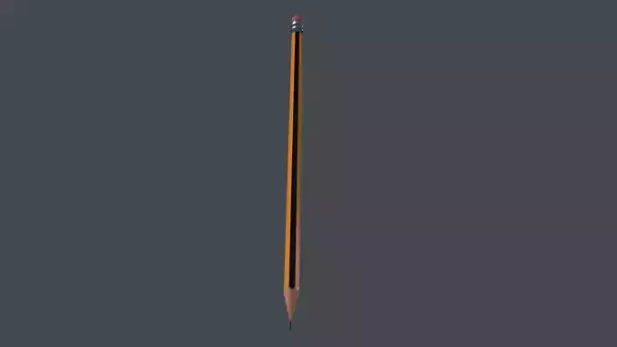 Pencil 3D Model Low-poly 3D model