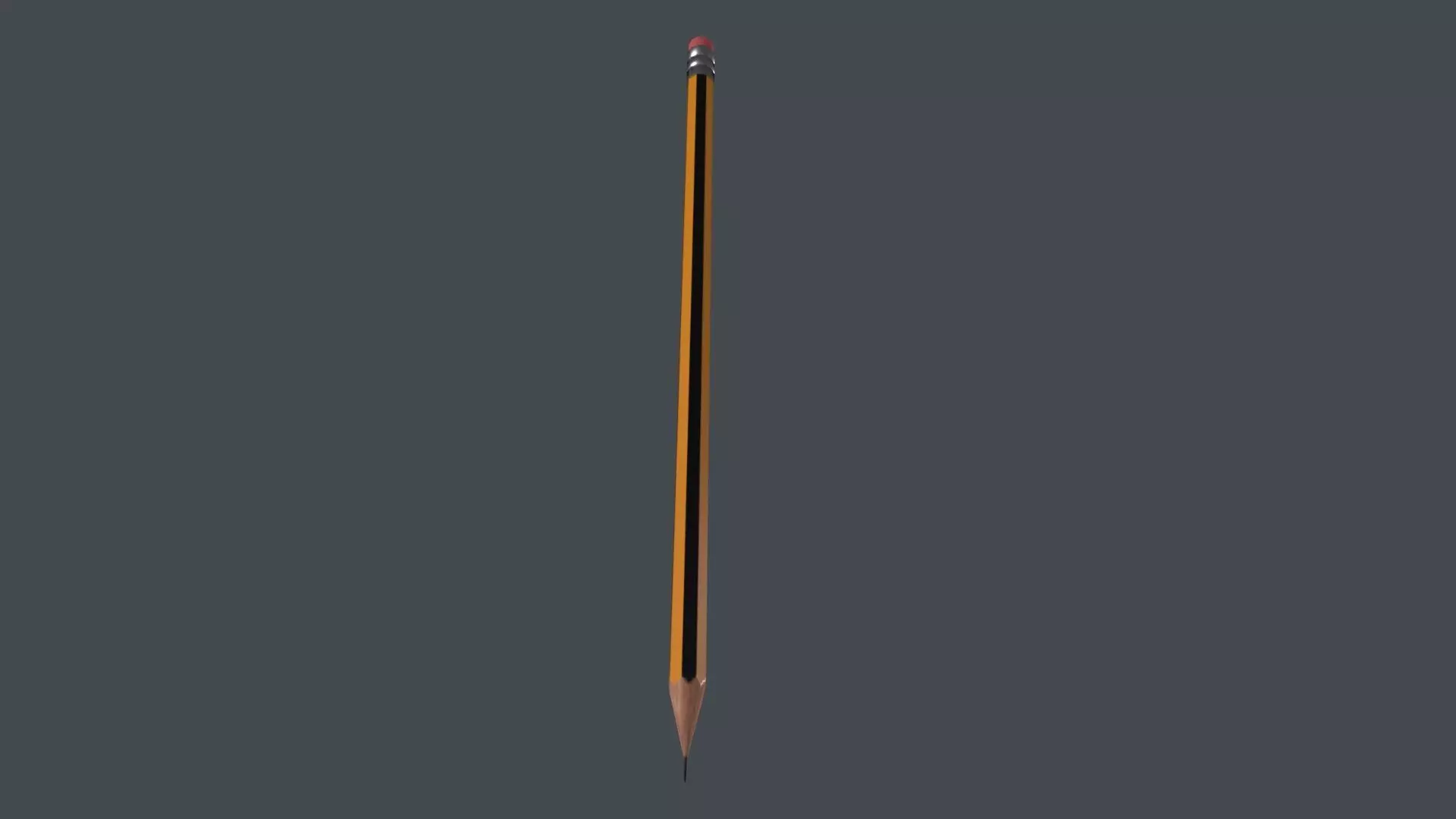 Pencil 3D Model Low-poly 3D model_0