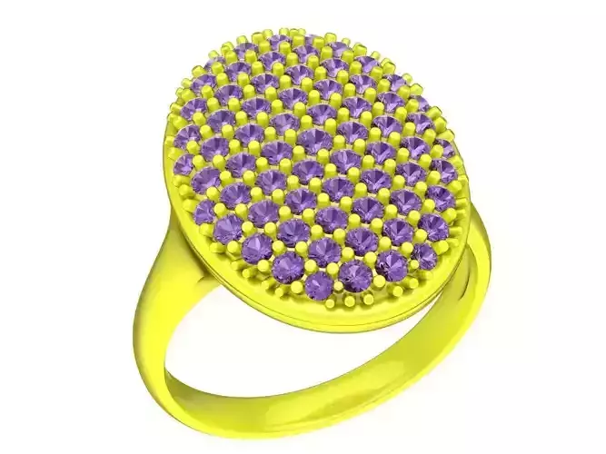 oval faces diamond women ring 4526