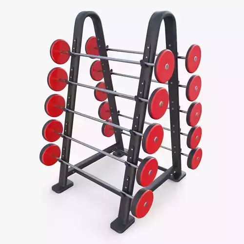 Barbell rack double