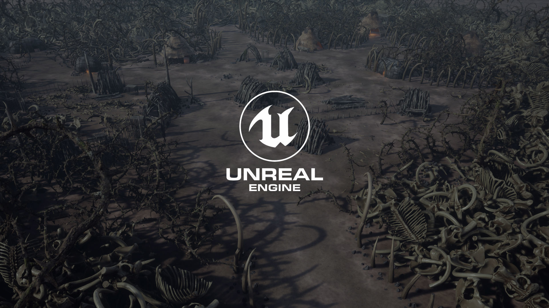 Top-Down Primal Settlement - LowPoly Low-poly 3D model_7